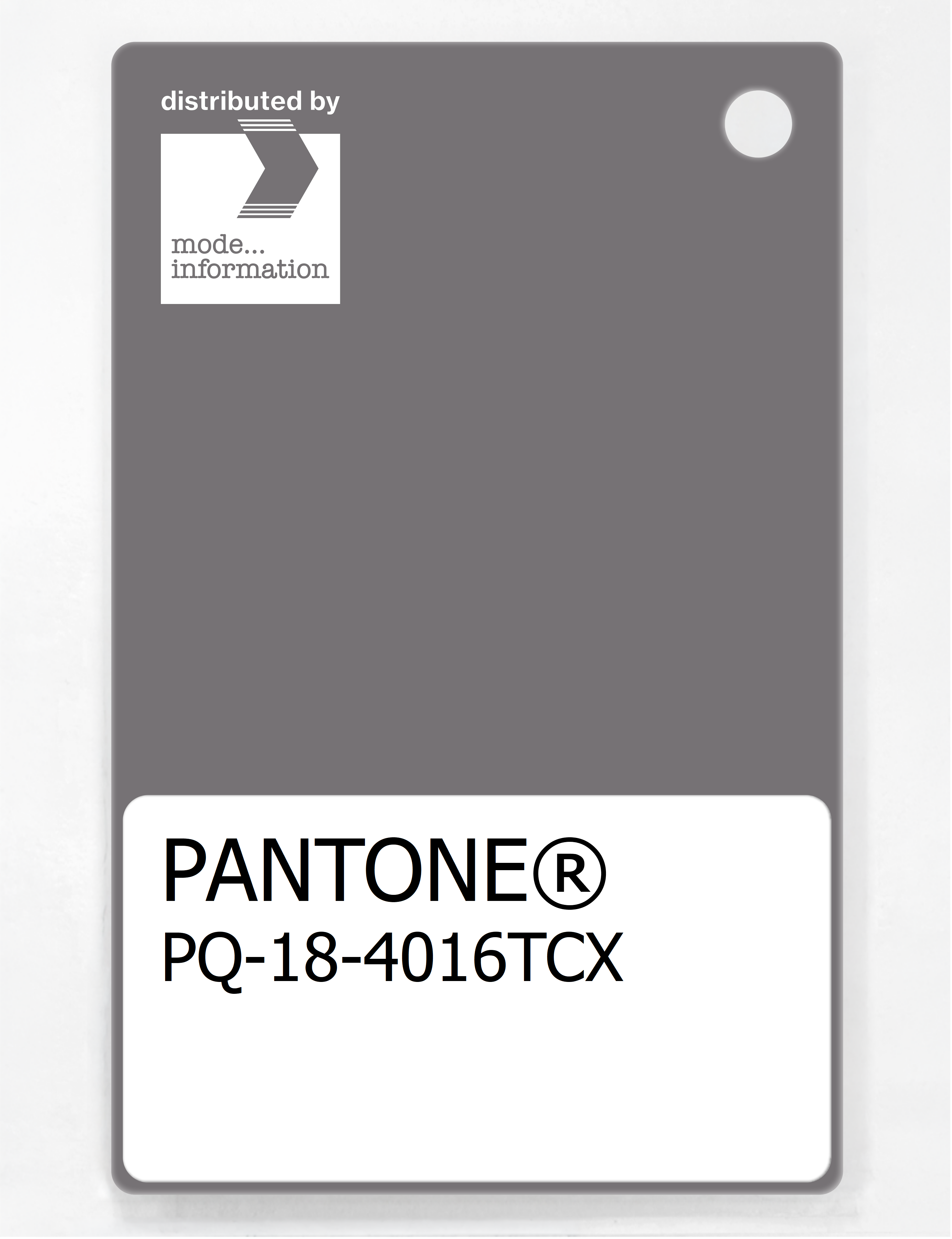 Product image 1 of the product “PANTONE® PLASTIC STANDARD CHIP PQ 18-4016 TCX December Sky ”