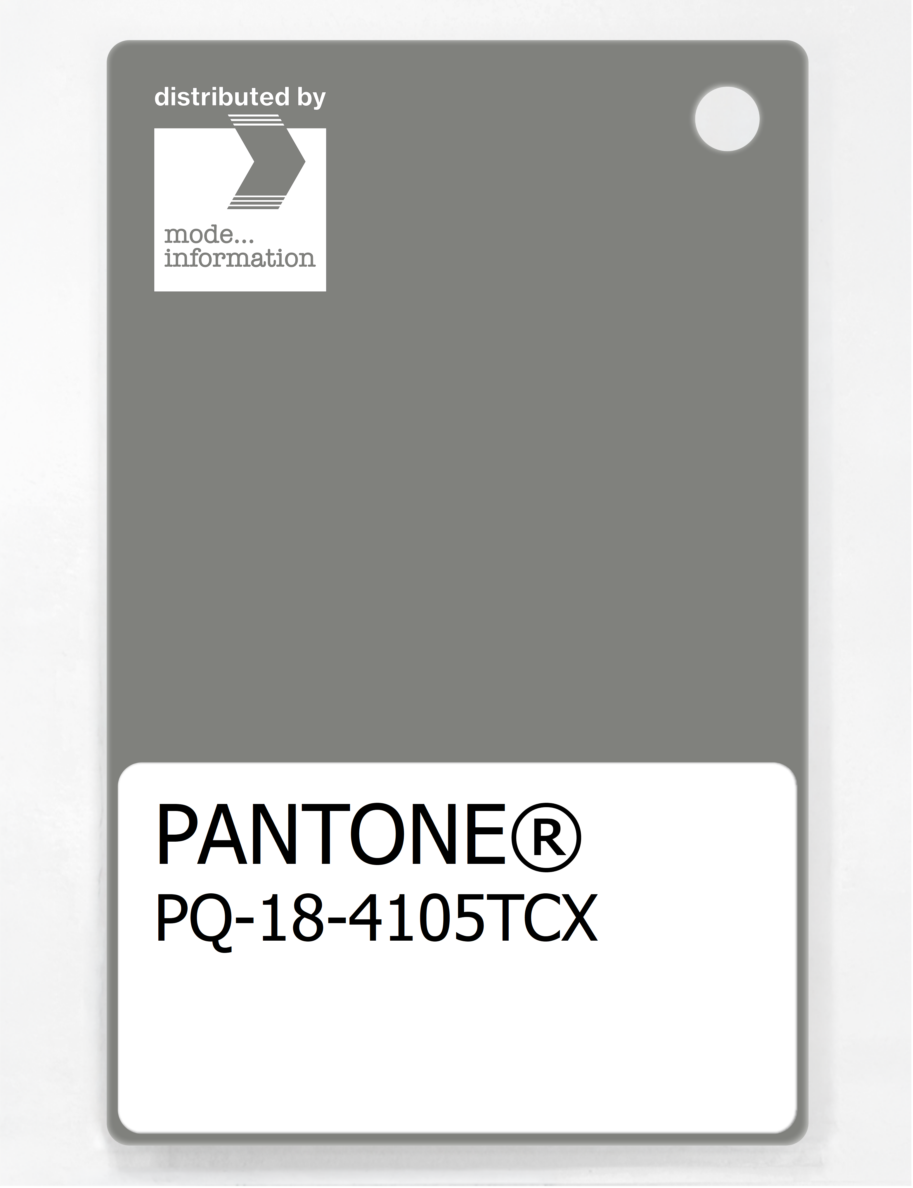 Product image 1 of the product “PANTONE® PLASTIC STANDARD CHIP PQ 18-4105 TCX Moon Mist ”