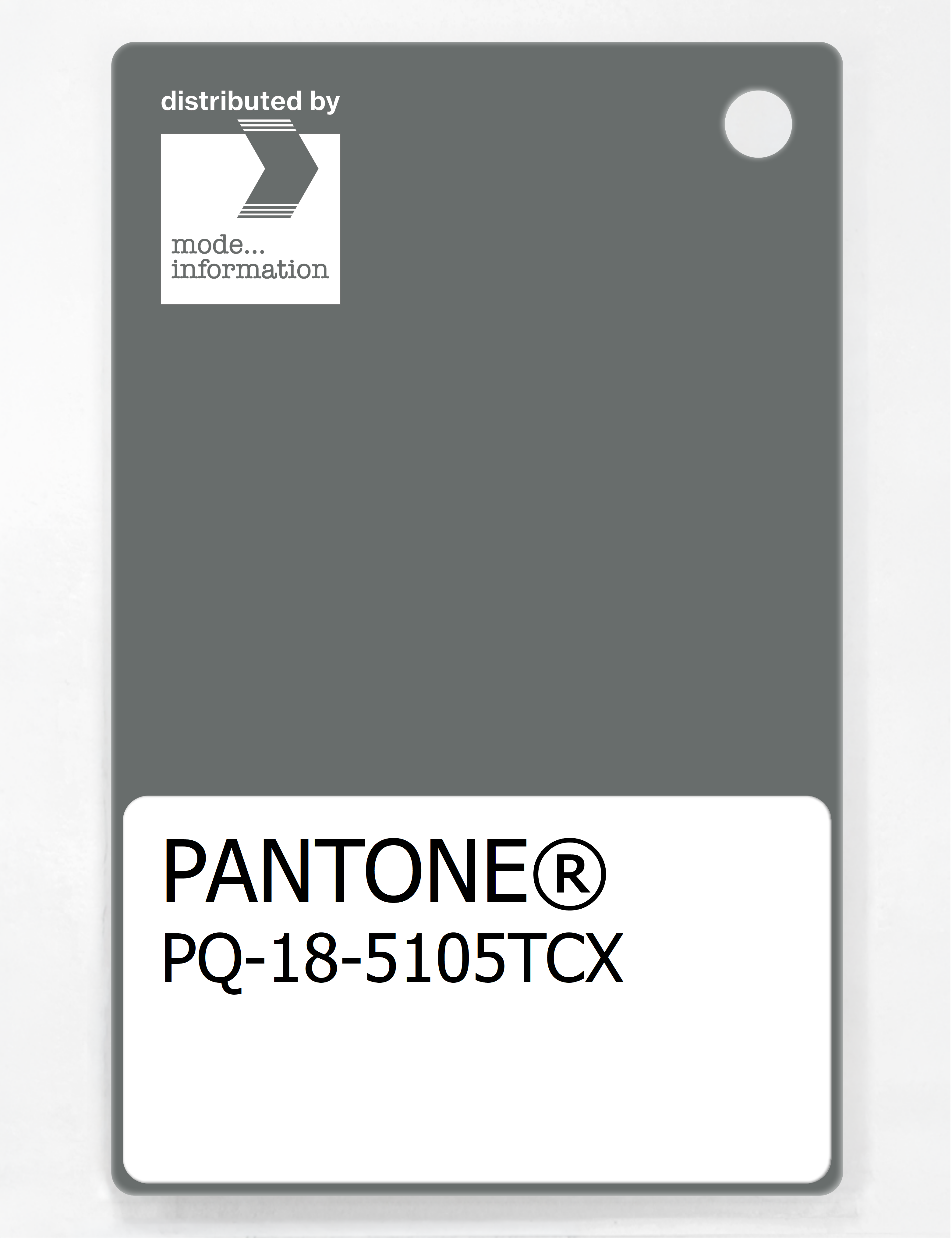 Product image 1 of the product “PANTONE® PLASTIC STANDARD CHIP PQ 18-5105 TCX Sedona Sage ”