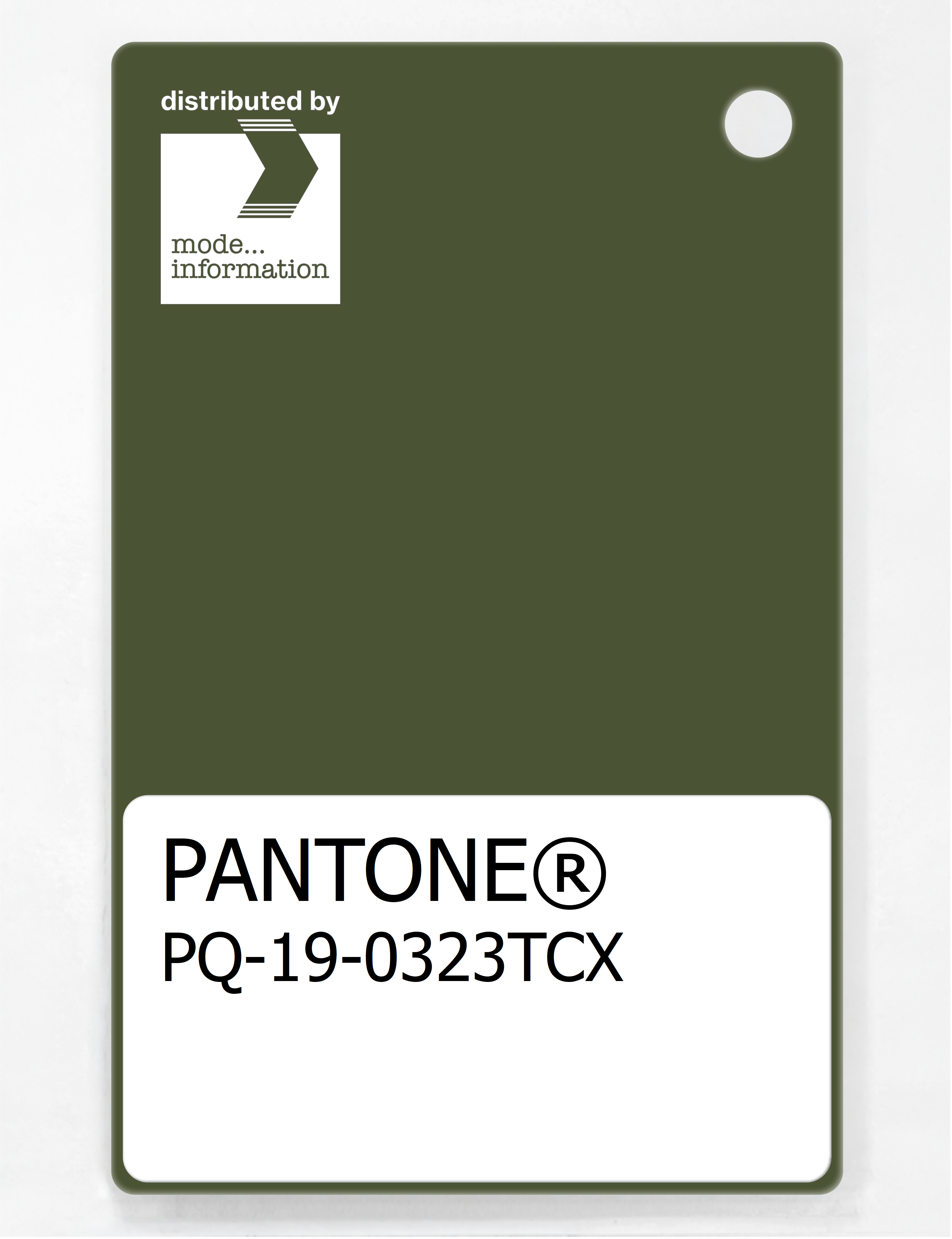 Artikelbild 1 des Artikels “PANTONE® PLASTIC STANDARD CHIP PQ 19-0323 TCX Chive “