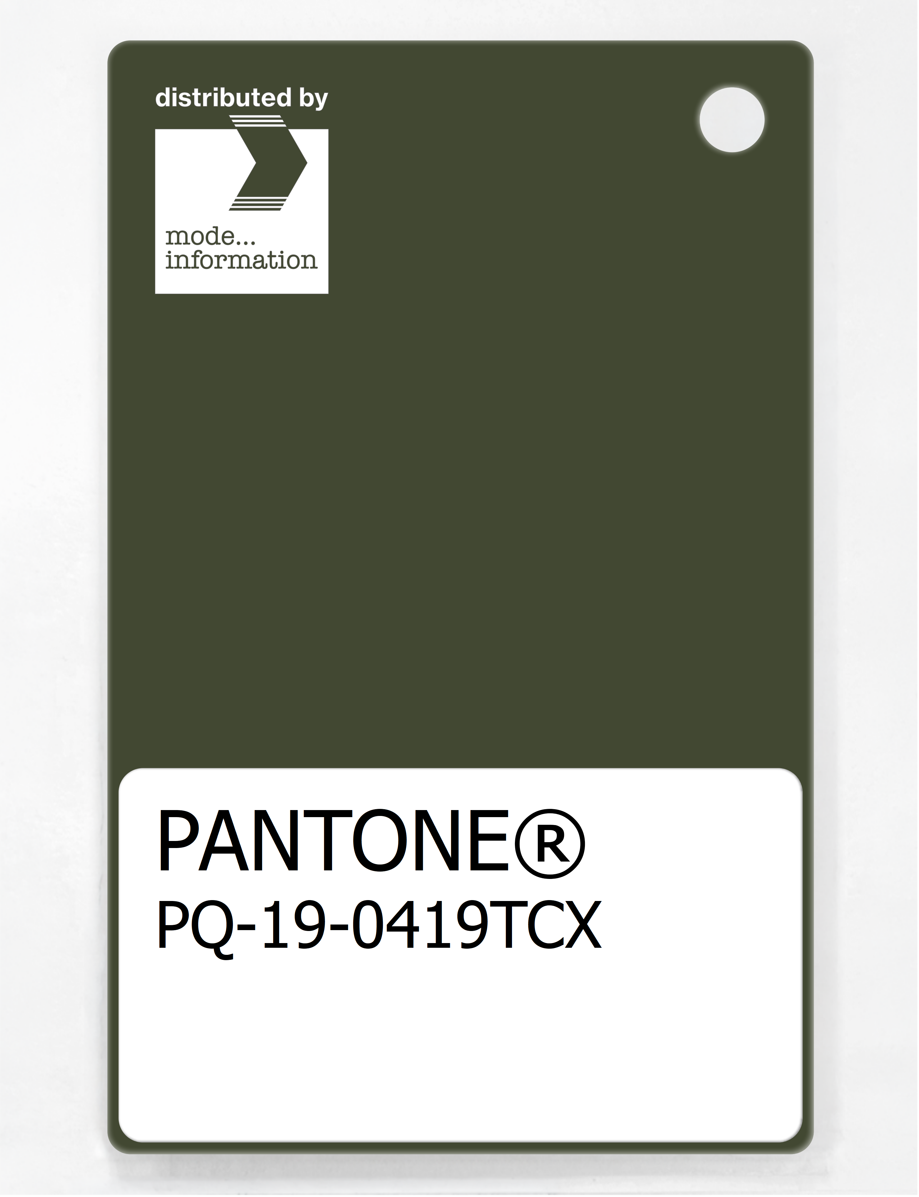 Artikelbild 1 des Artikels “PANTONE® PLASTIC STANDARD CHIP PQ 19-0419 TCX Rifle Green “