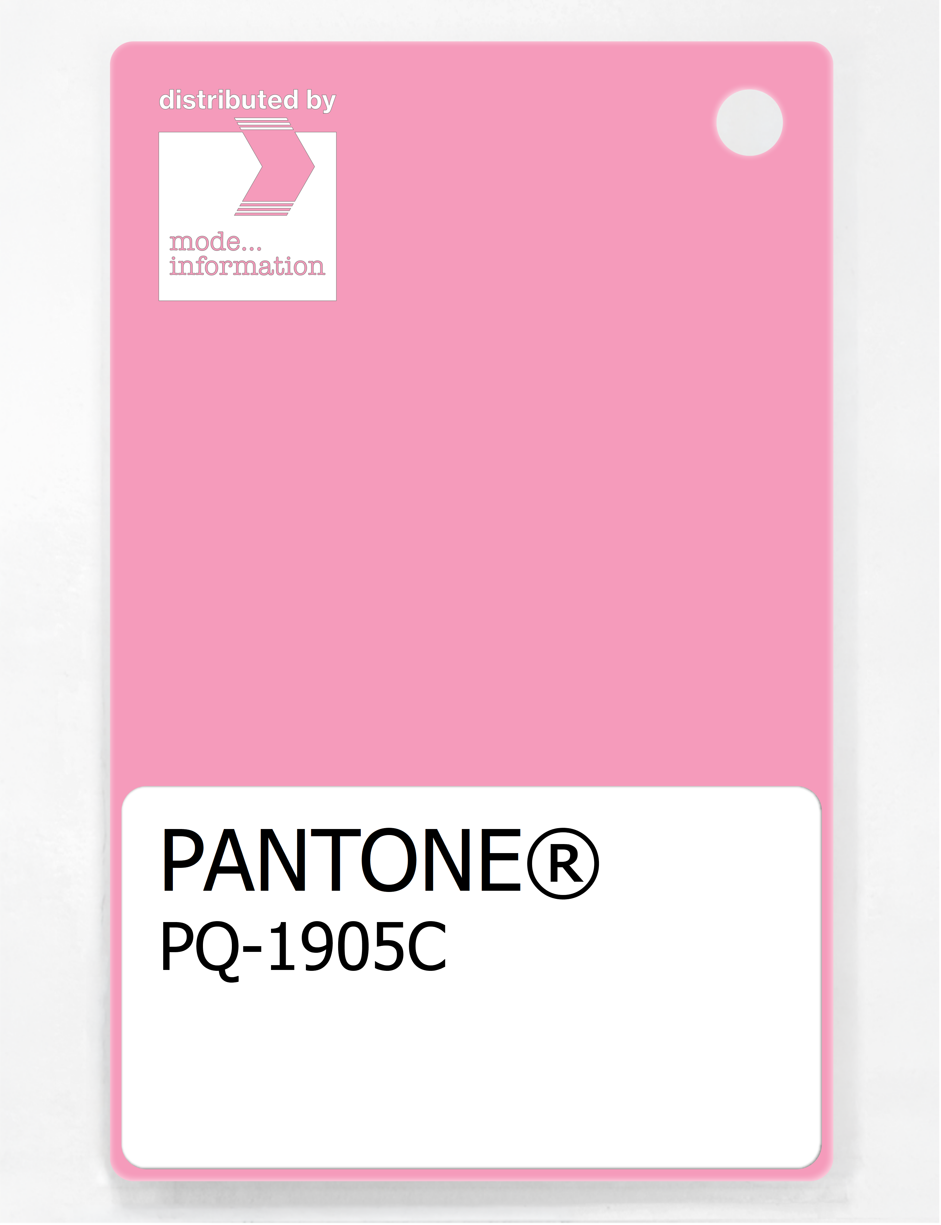 Product image 1 of the product “PANTONE® PLASTIC STANDARD CHIP PQ 1905C ”