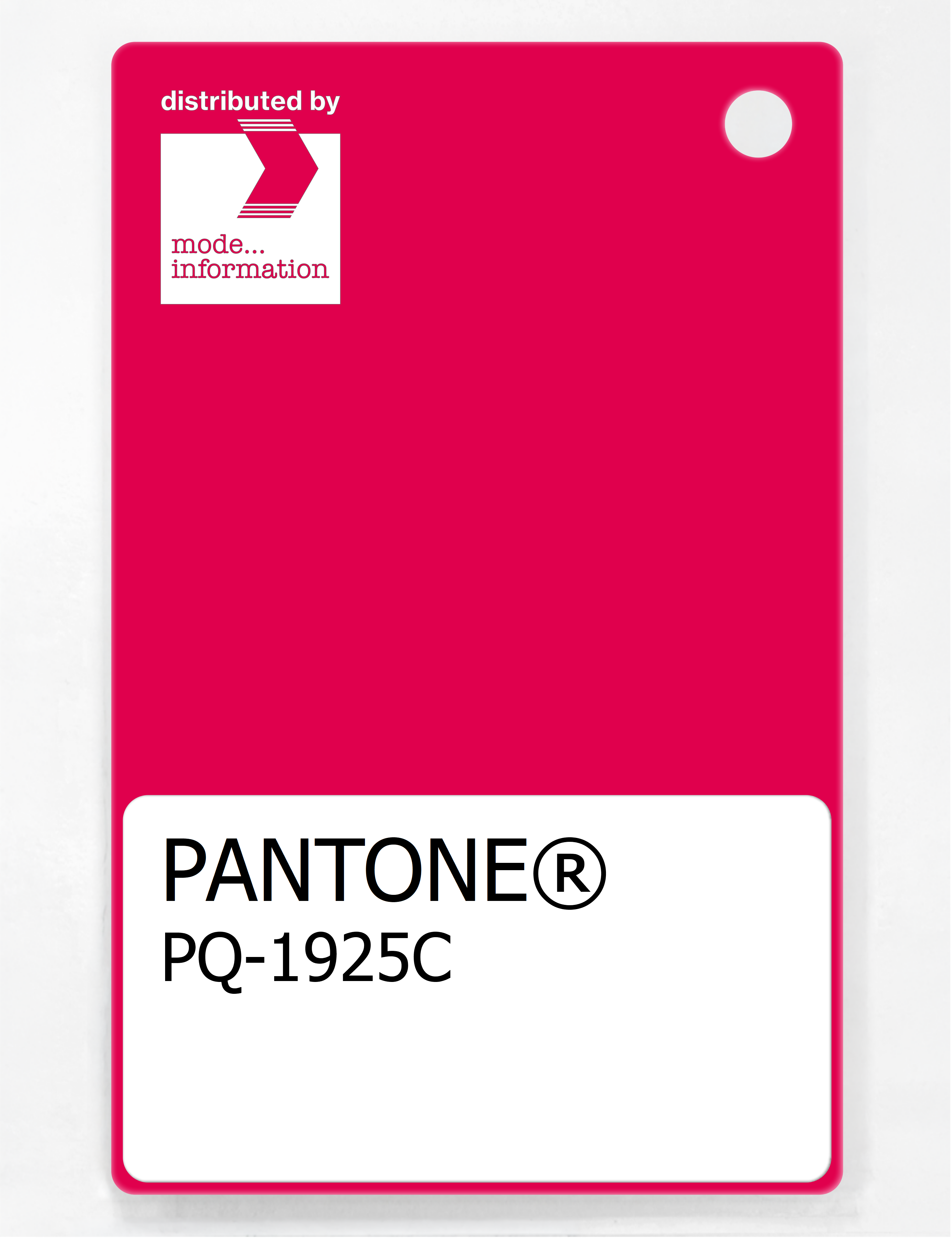 Product image 1 of the product “PANTONE® PLASTIC STANDARD CHIP PQ 1925C ”