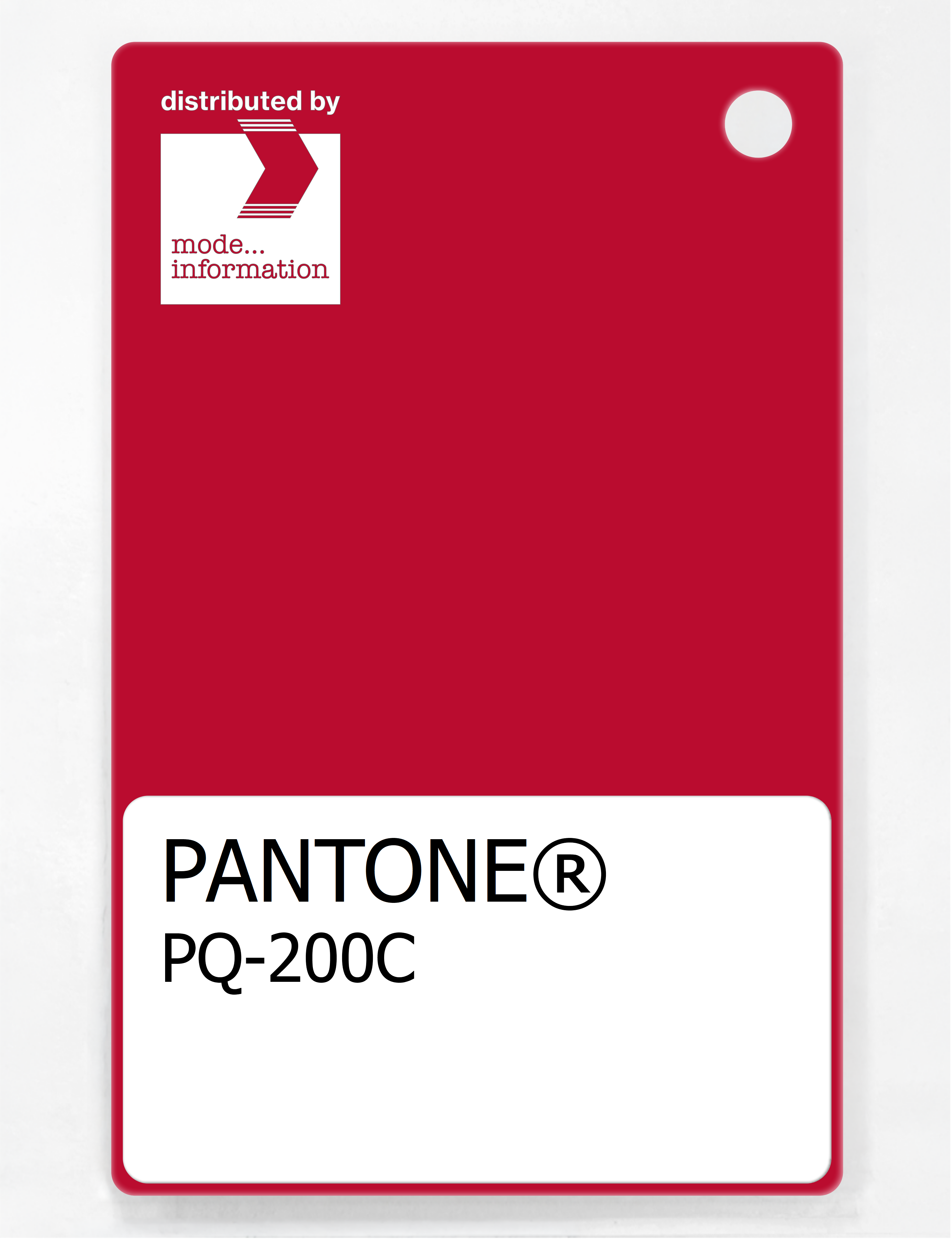 Product image 1 of the product “PANTONE® PLASTIC STANDARD CHIP PQ 200C ”