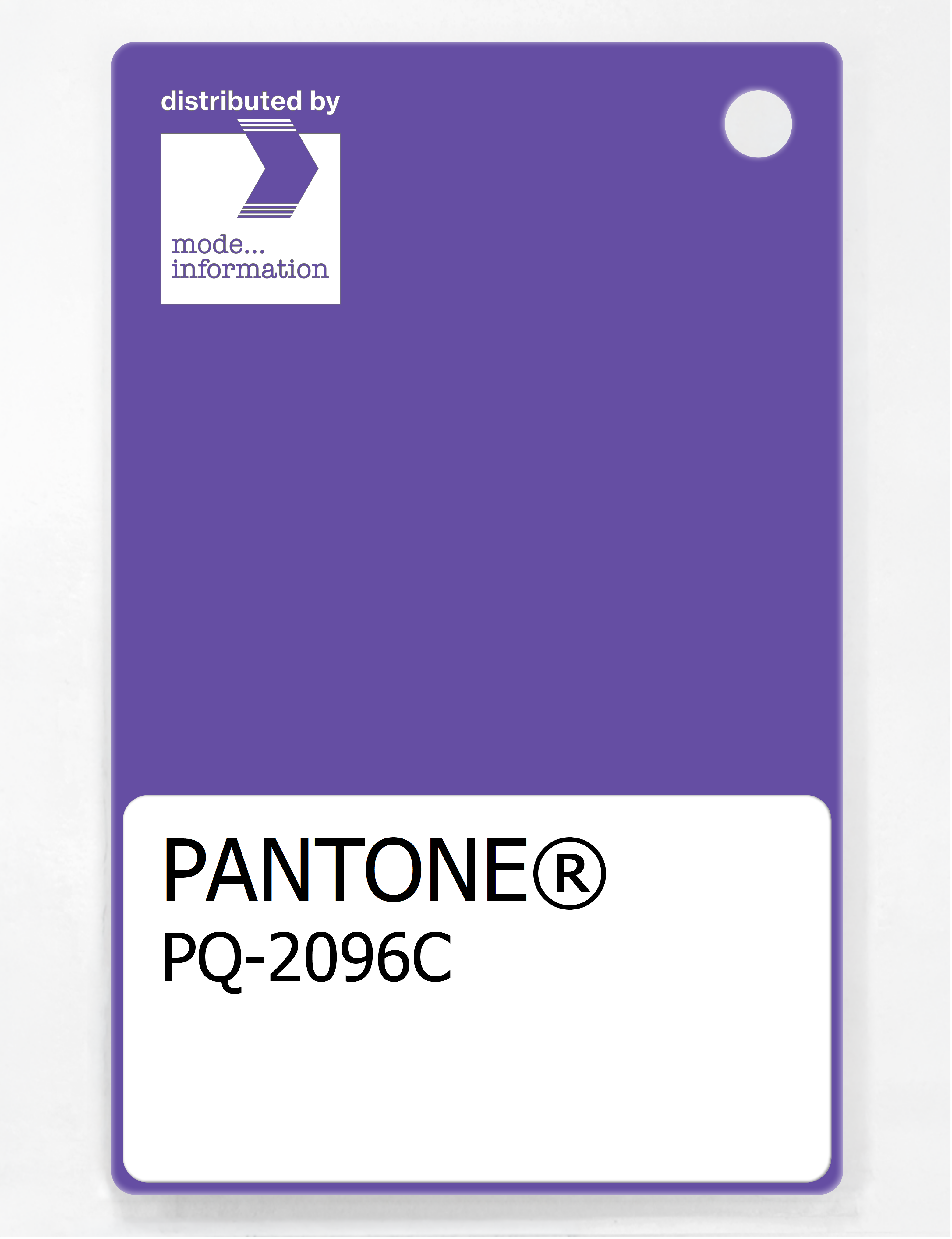 Product image 1 of the product “PANTONE® PLASTIC STANDARD CHIP PQ 2096C ”