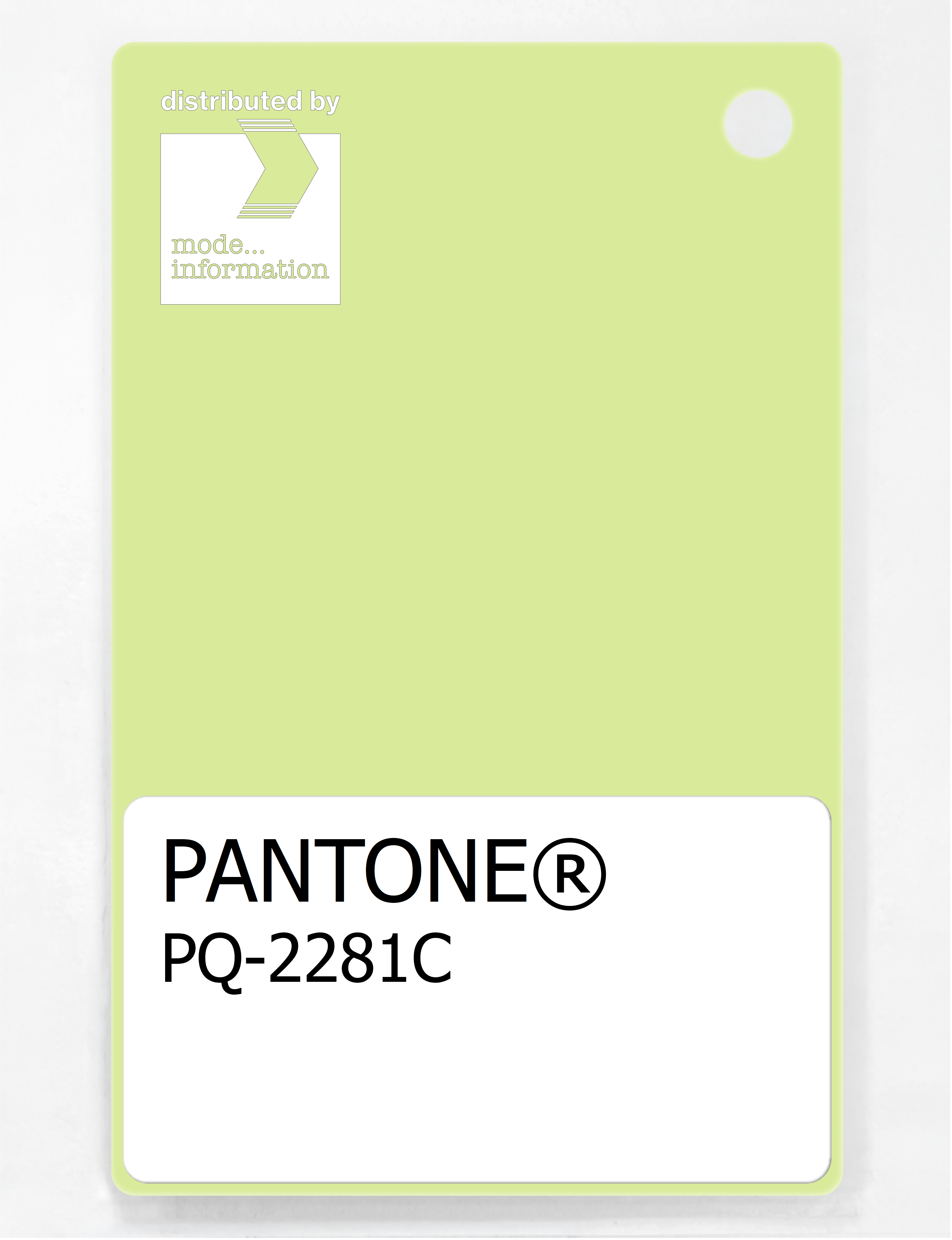 Product image 1 of the product “PANTONE® PLASTIC STANDARD CHIP PQ 2281C ”
