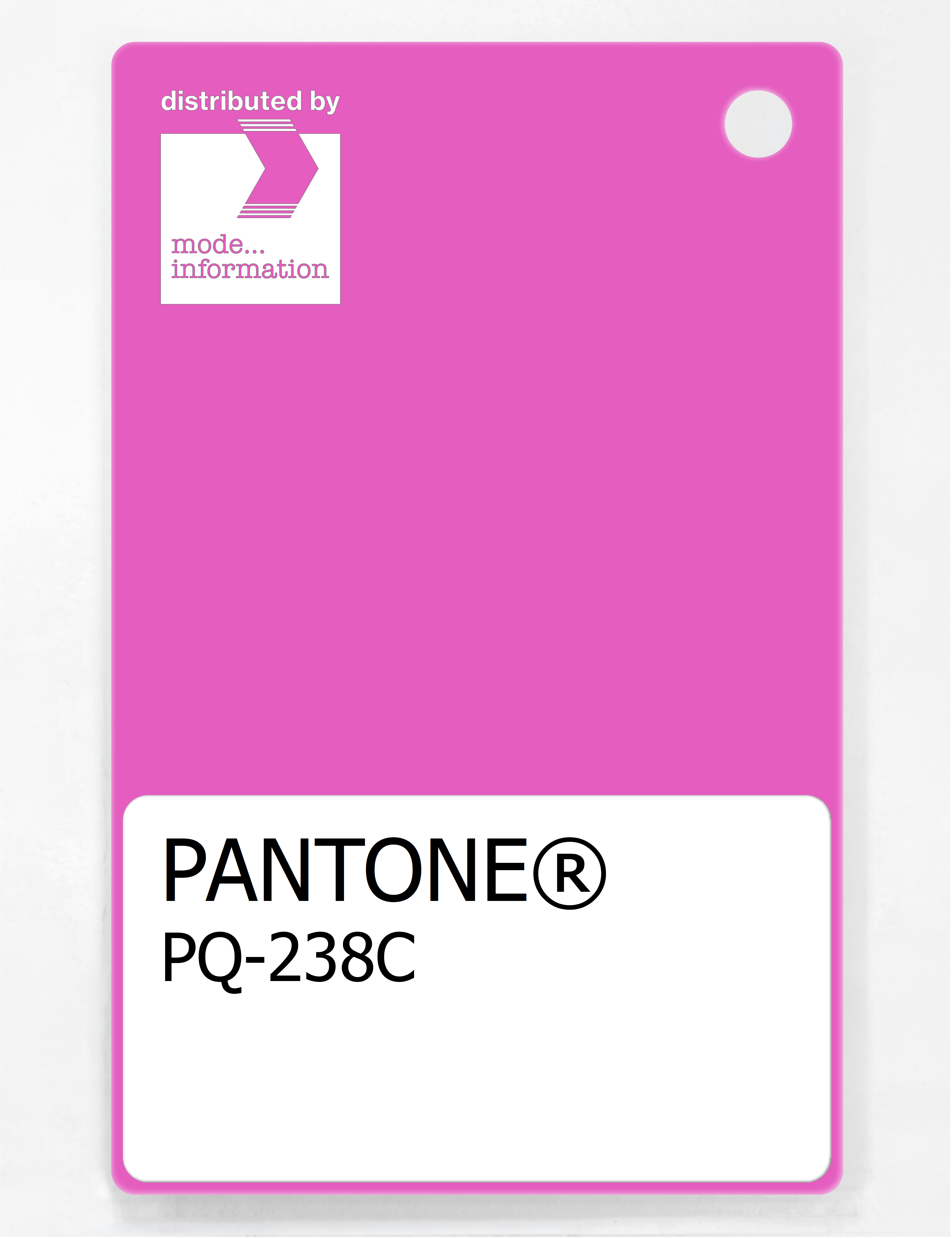 Product image 1 of the product “PANTONE® PLASTIC STANDARD CHIP PQ 238C ”