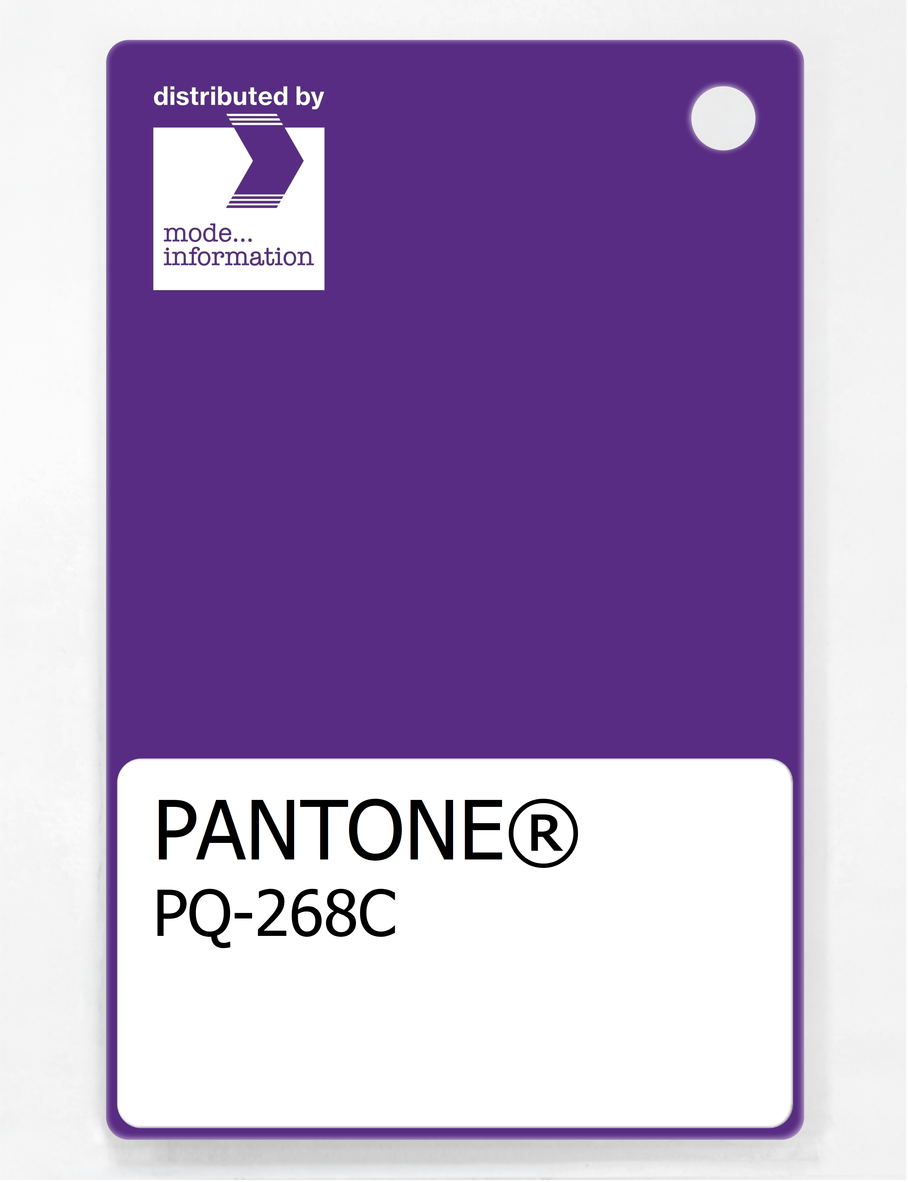 Product image 1 of the product “PANTONE® PLASTIC STANDARD CHIP PQ 268C ”