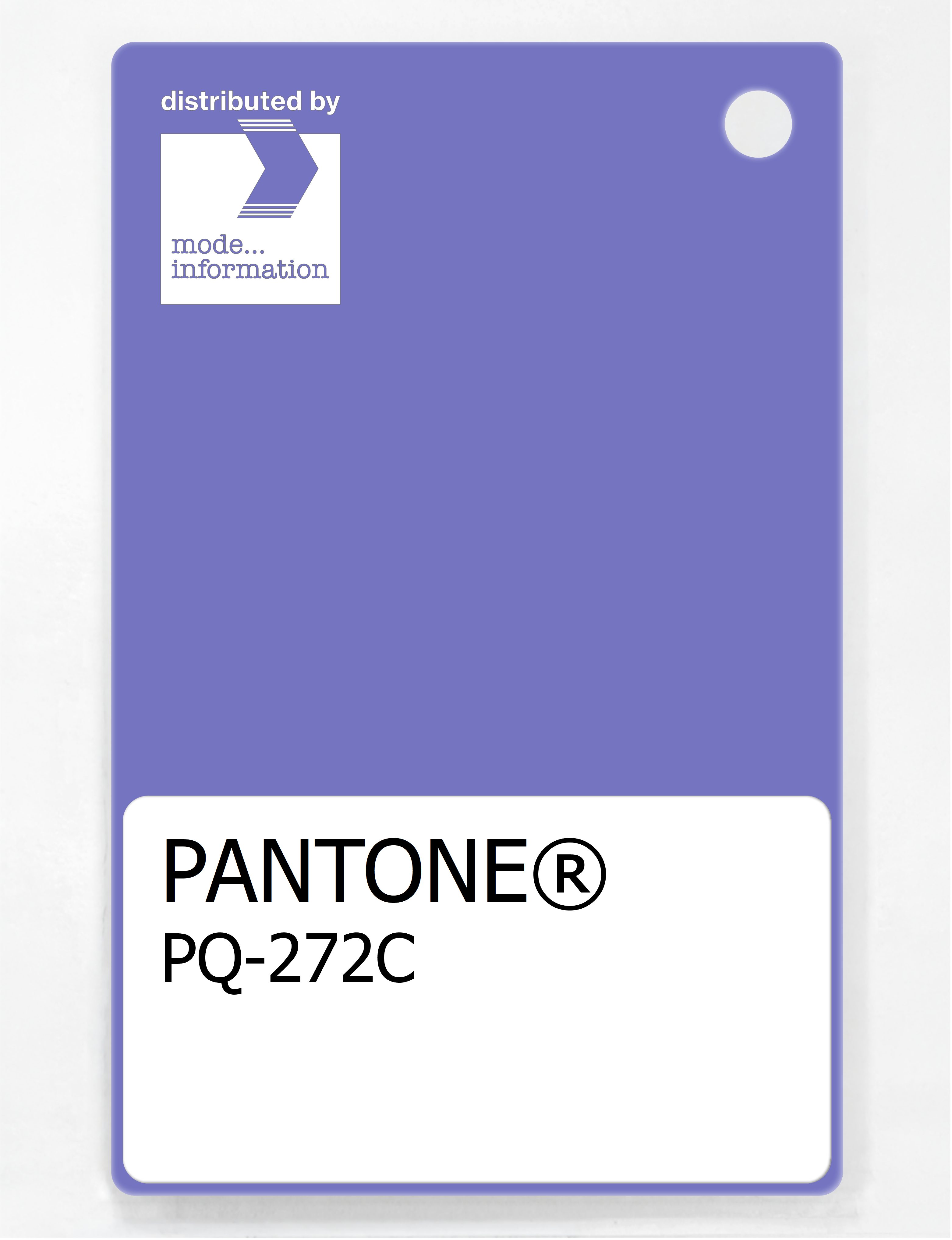 Product image 1 of the product “PANTONE® PLASTIC STANDARD CHIP PQ 272C ”