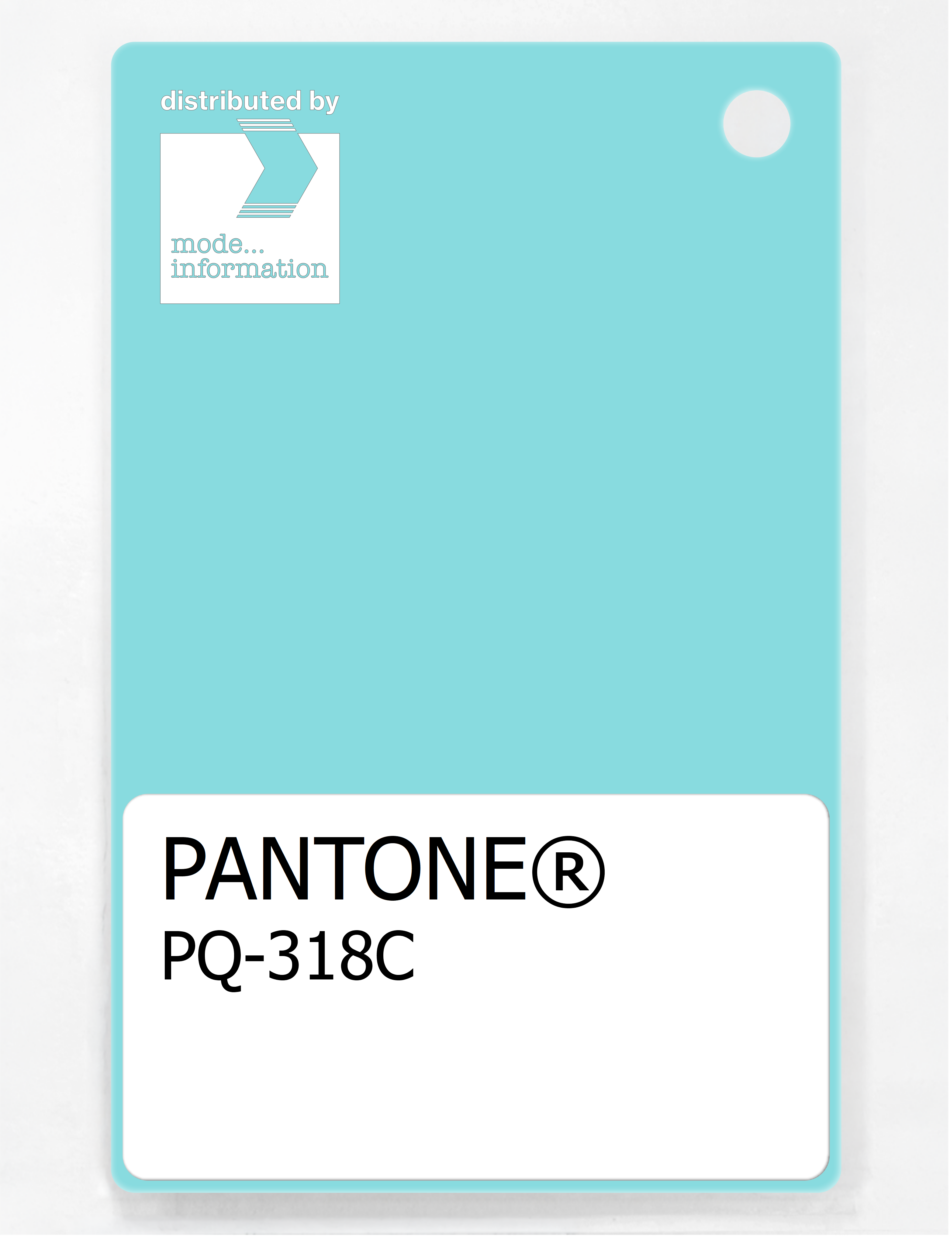 Product image 1 of the product “PANTONE® PLASTIC STANDARD CHIP PQ 318C ”
