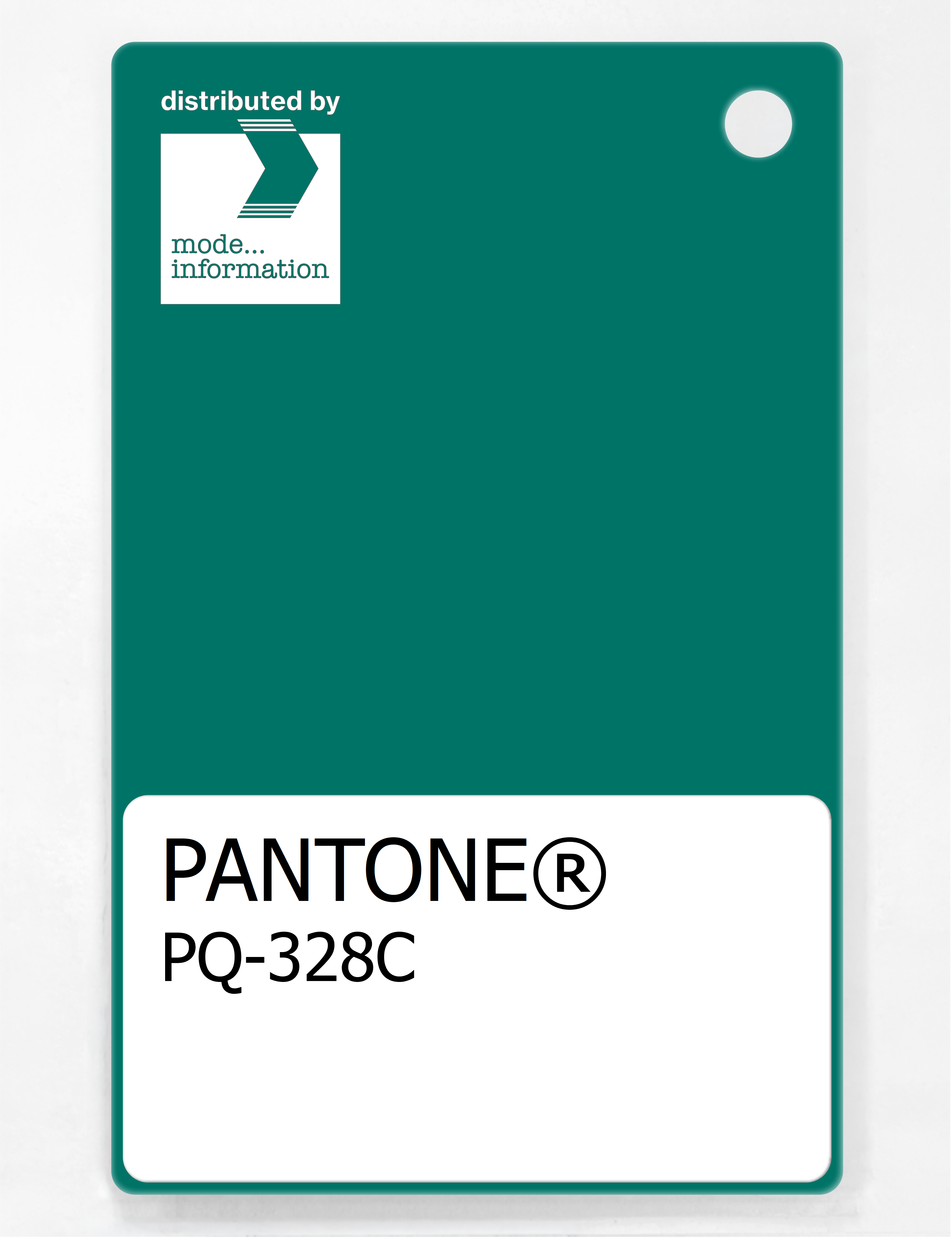 Product image 1 of the product “PANTONE® PLASTIC STANDARD CHIP PQ 328C ”