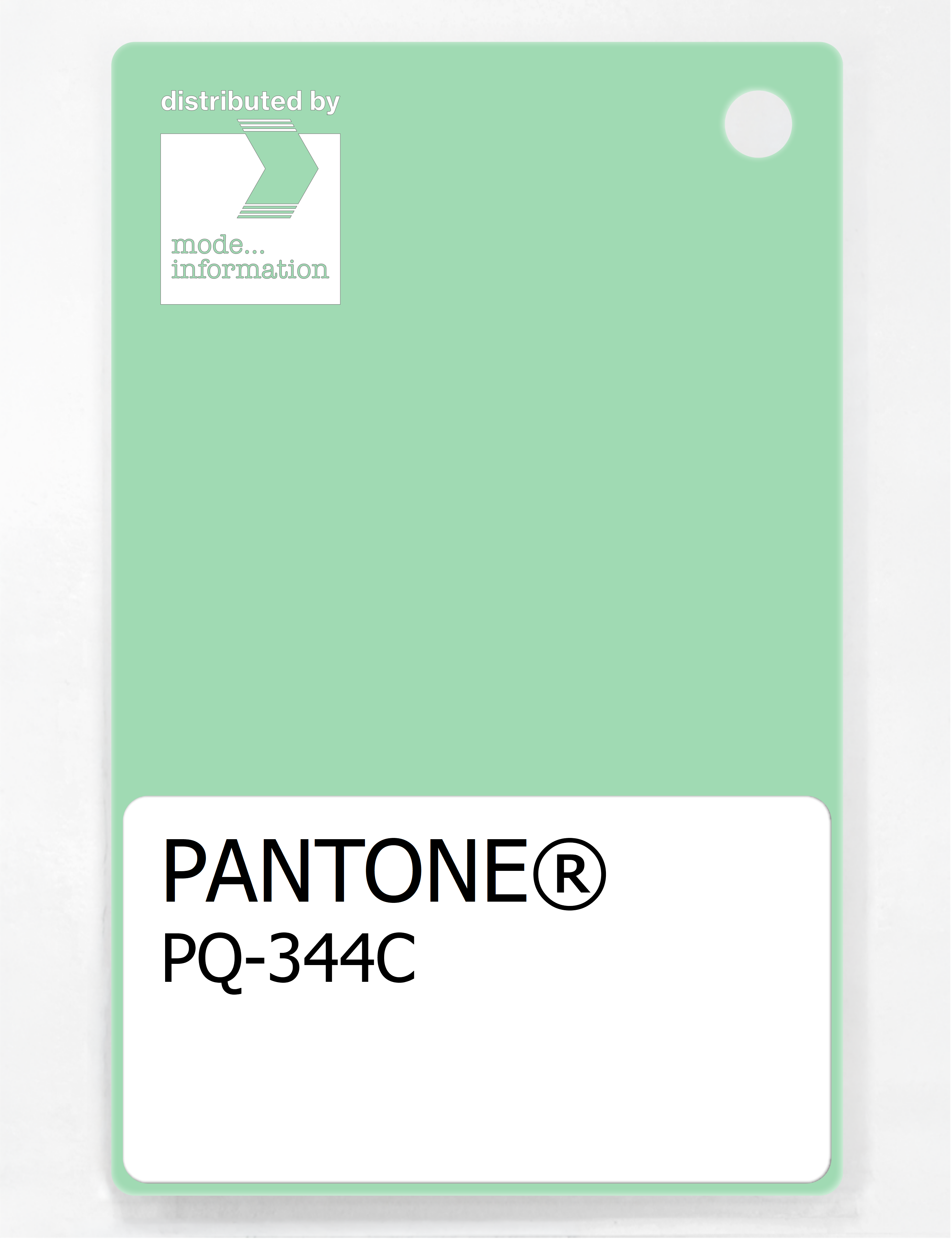 Product image 1 of the product “PANTONE® PLASTIC STANDARD CHIP PQ 344C ”