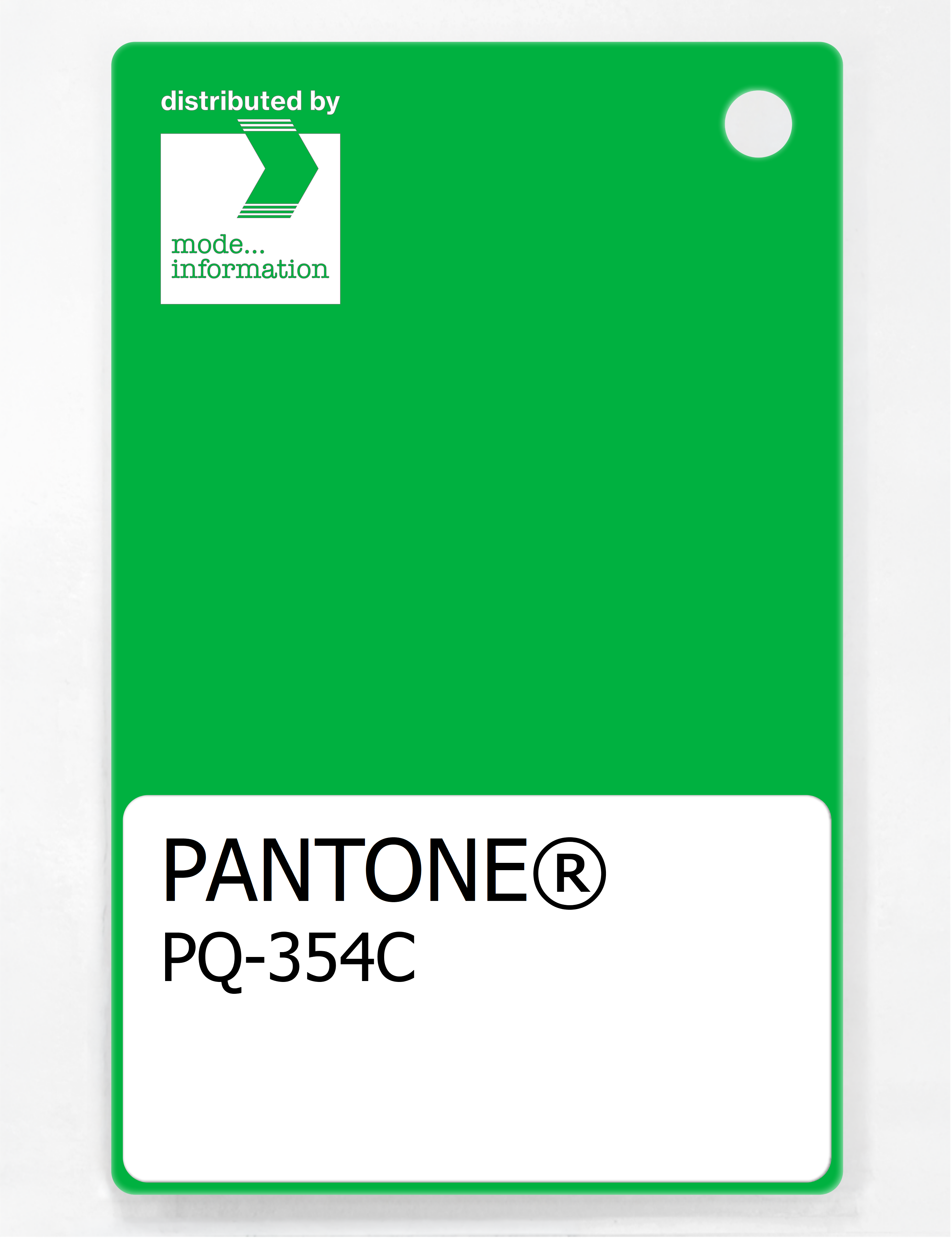 Product image 1 of the product “PANTONE® PLASTIC STANDARD CHIP PQ 354C ”