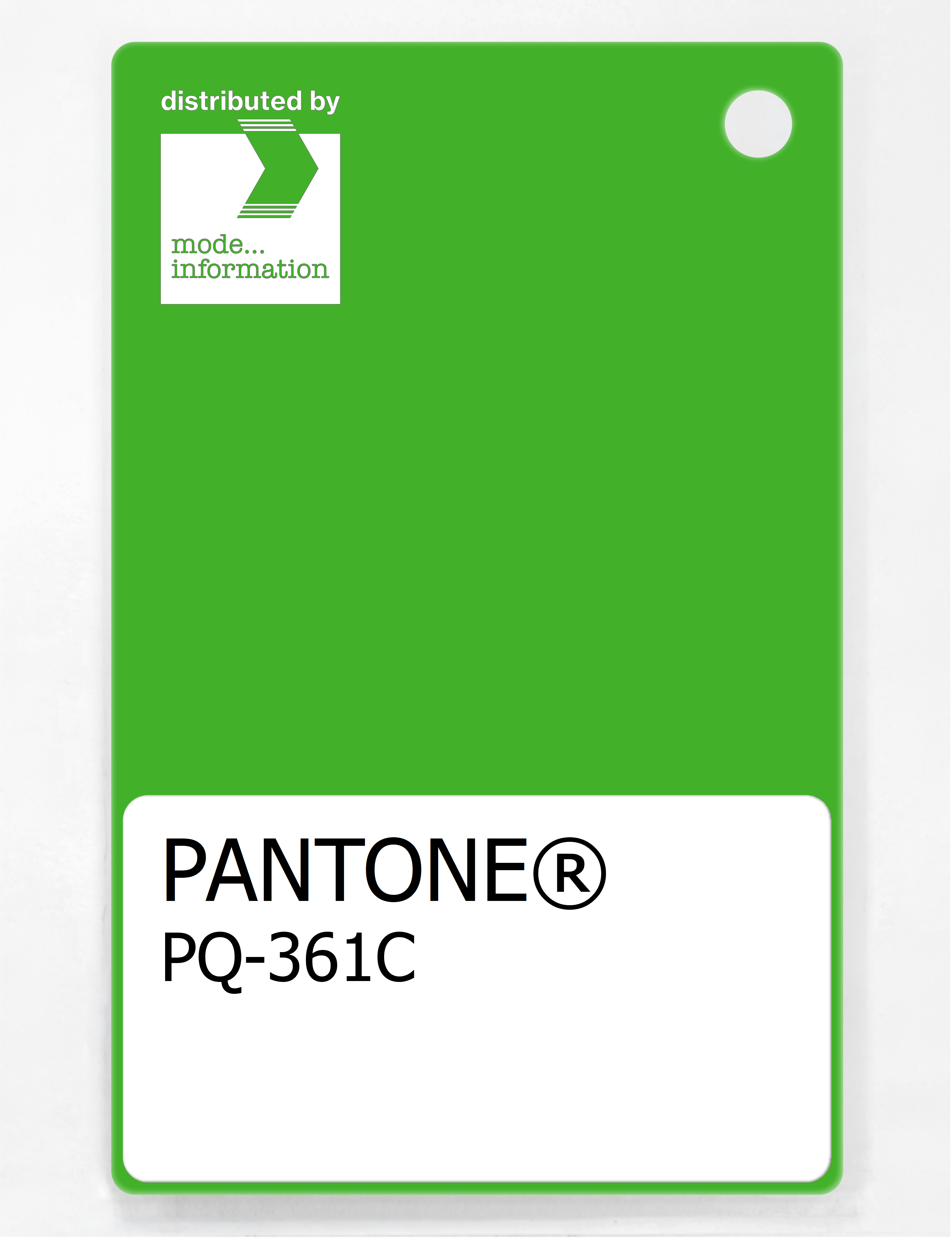 Product image 1 of the product “PANTONE® PLASTIC STANDARD CHIP PQ 361C ”