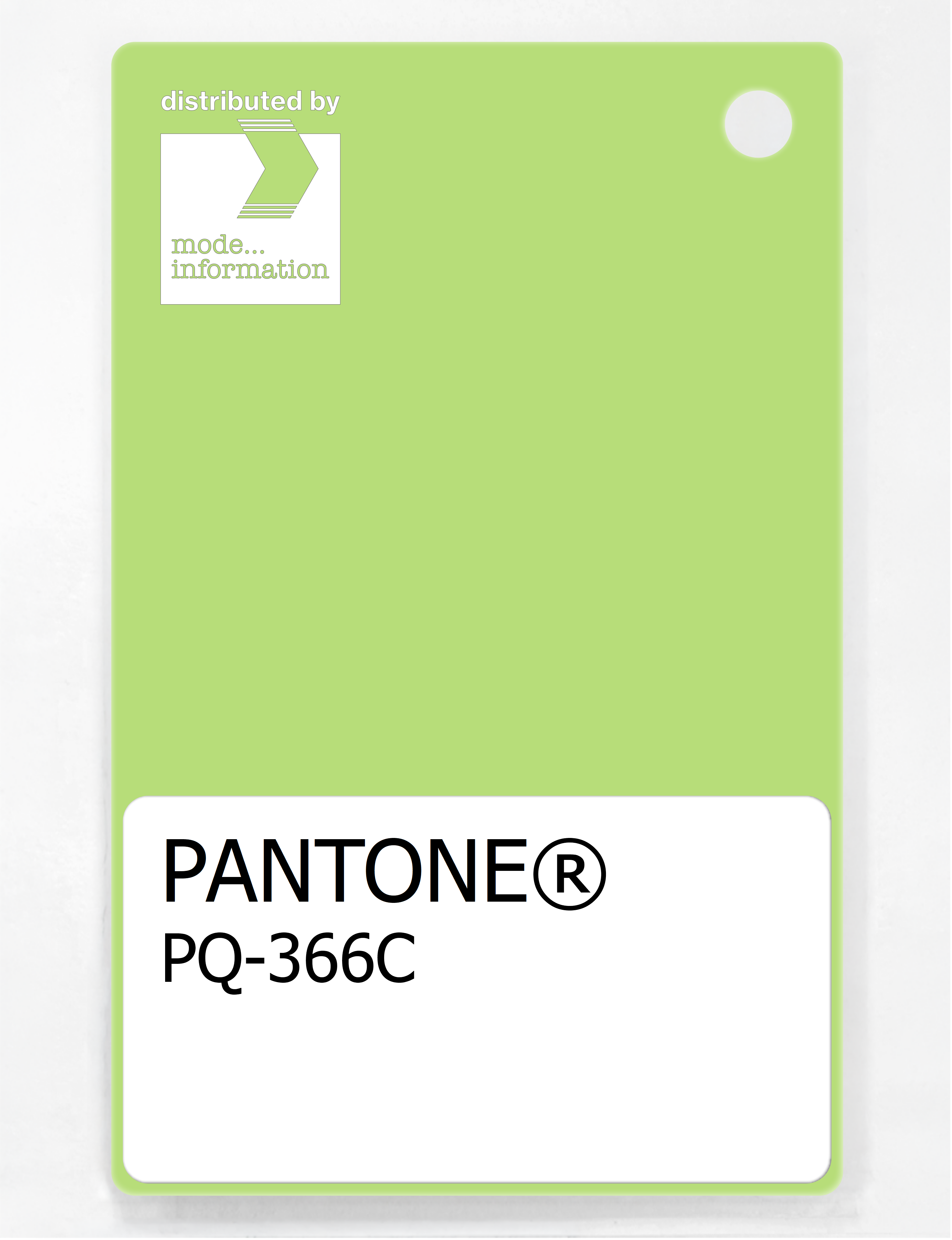 Product image 1 of the product “PANTONE® PLASTIC STANDARD CHIP PQ 366C ”