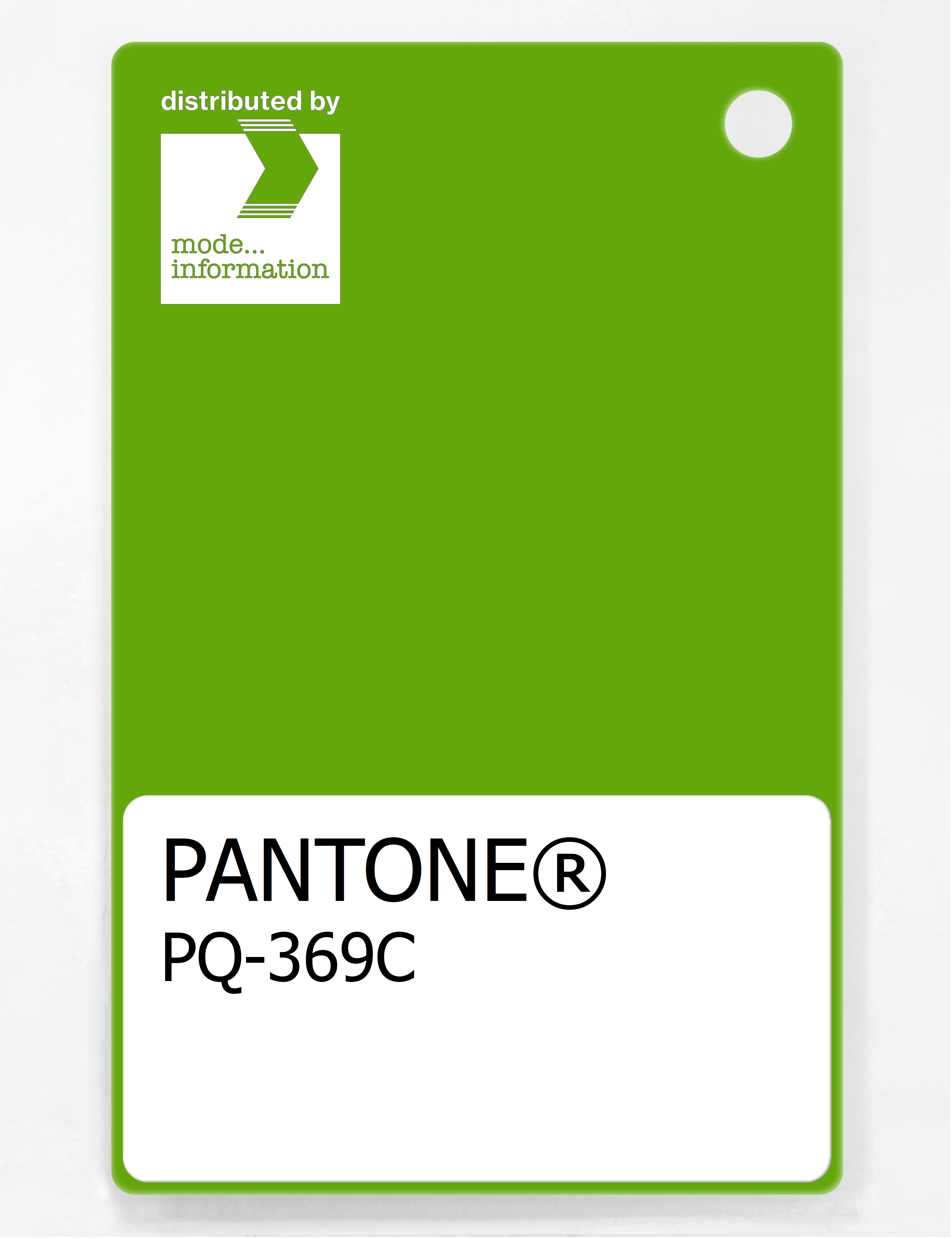 Product image 1 of the product “PANTONE® PLASTIC STANDARD CHIP PQ 369C ”