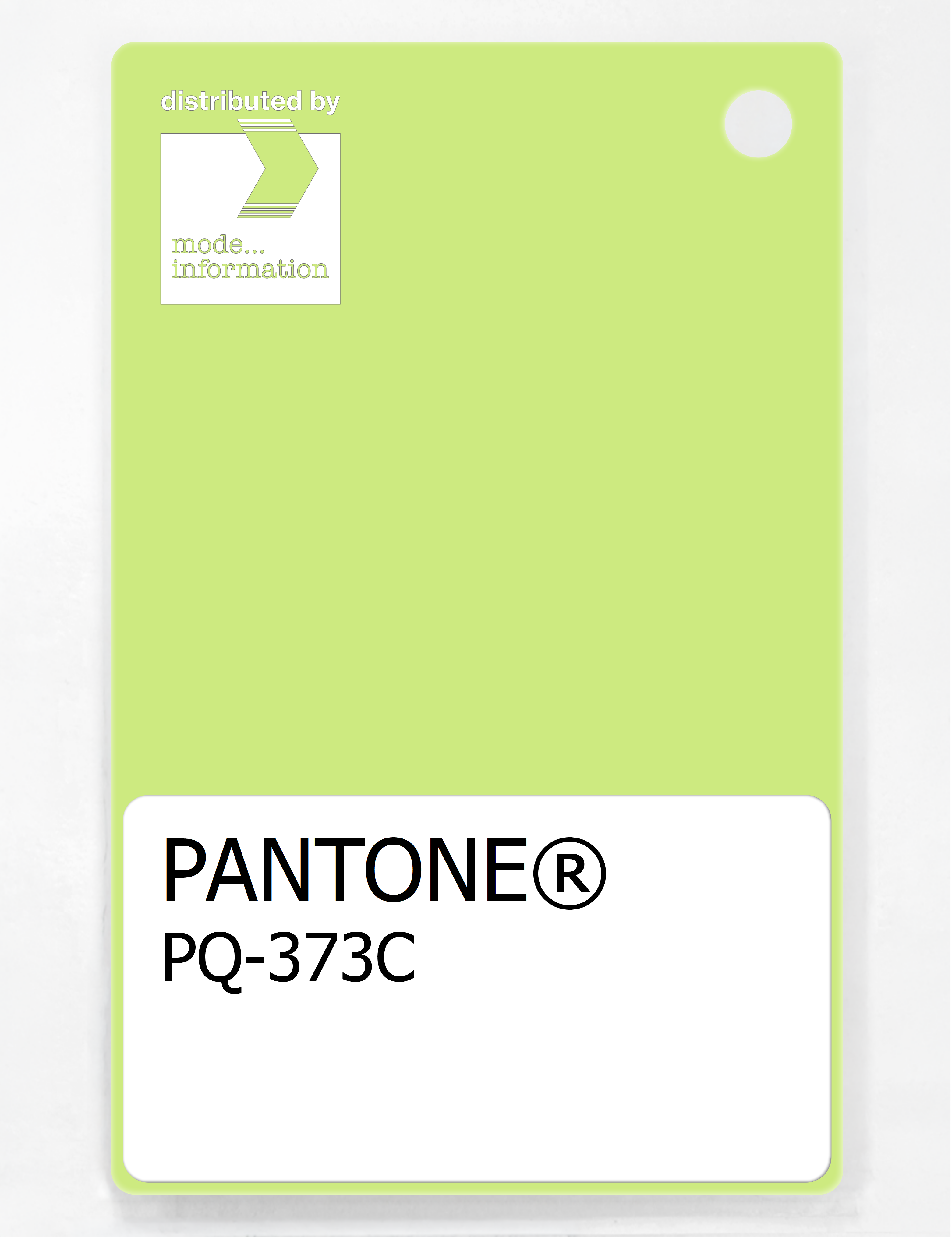 Product image 1 of the product “PANTONE® PLASTIC STANDARD CHIP PQ 373C ”