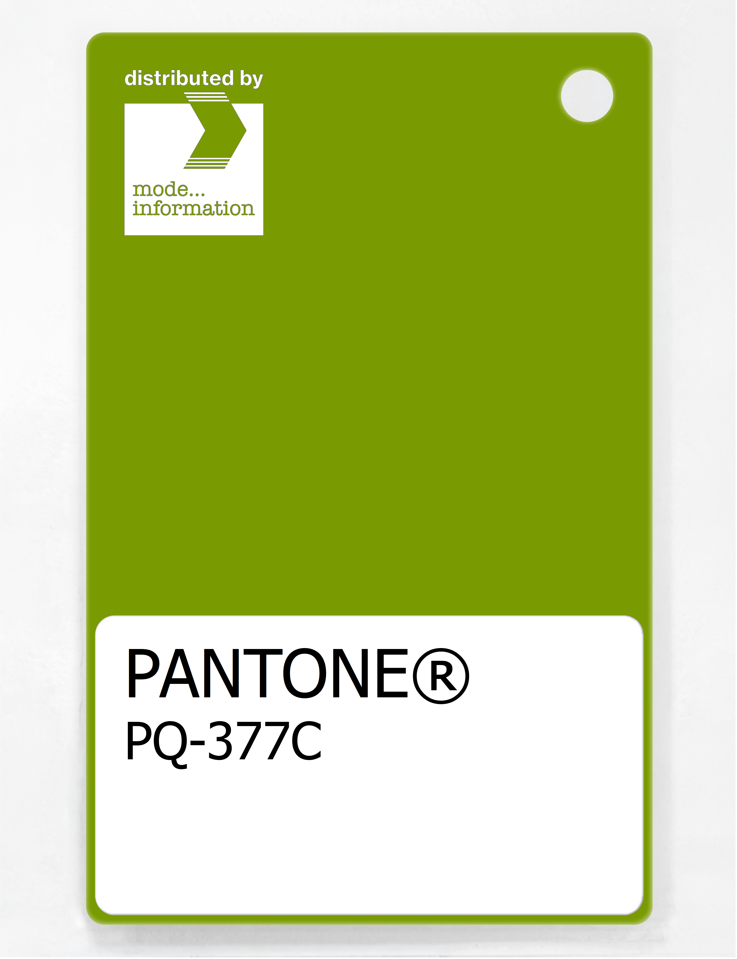 Product image 1 of the product “PANTONE® PLASTIC STANDARD CHIP PQ 377C ”