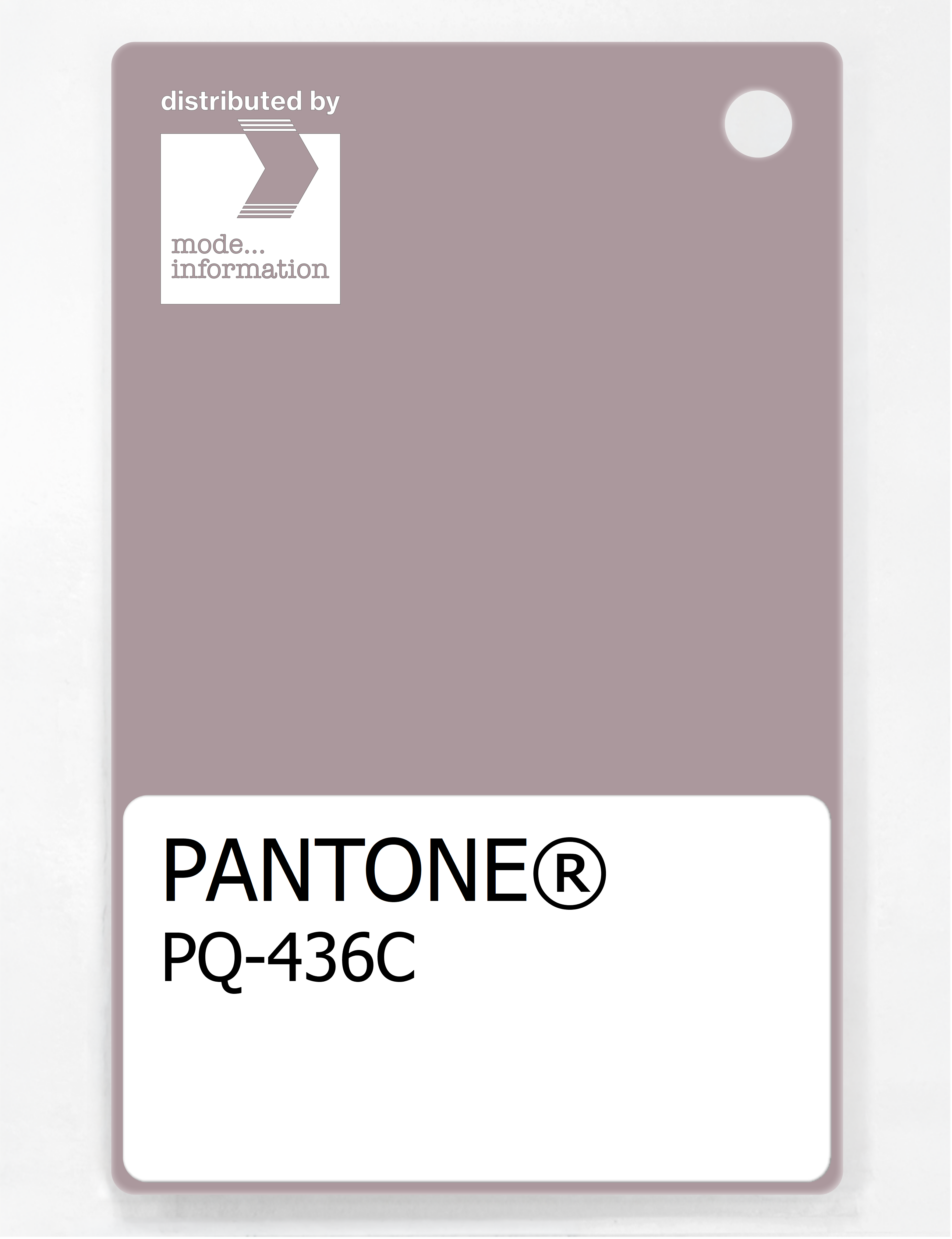 Product image 1 of the product “PANTONE® PLASTIC STANDARD CHIP PQ 436C ”