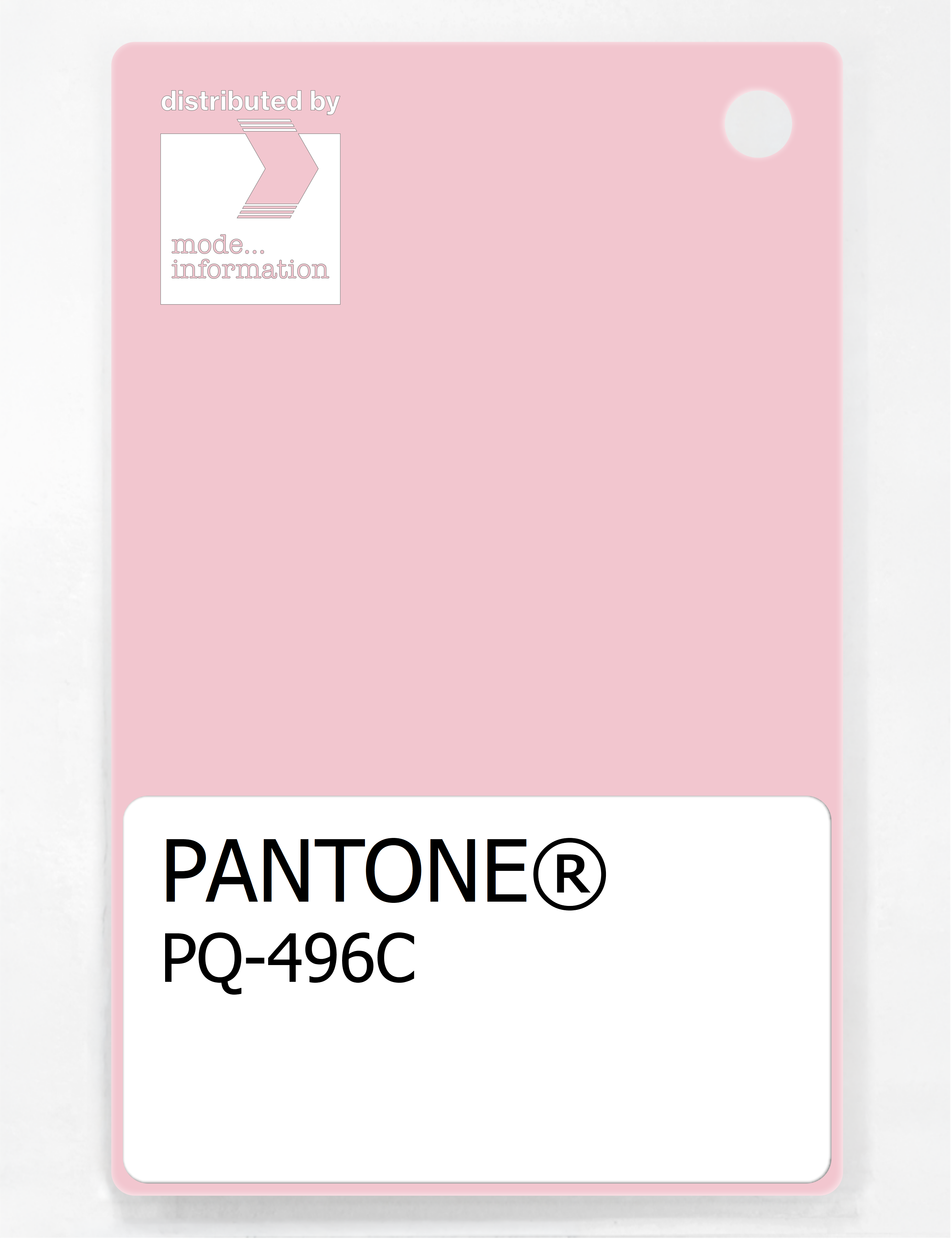 Product image 1 of the product “PANTONE® PLASTIC STANDARD CHIP PQ 496C ”