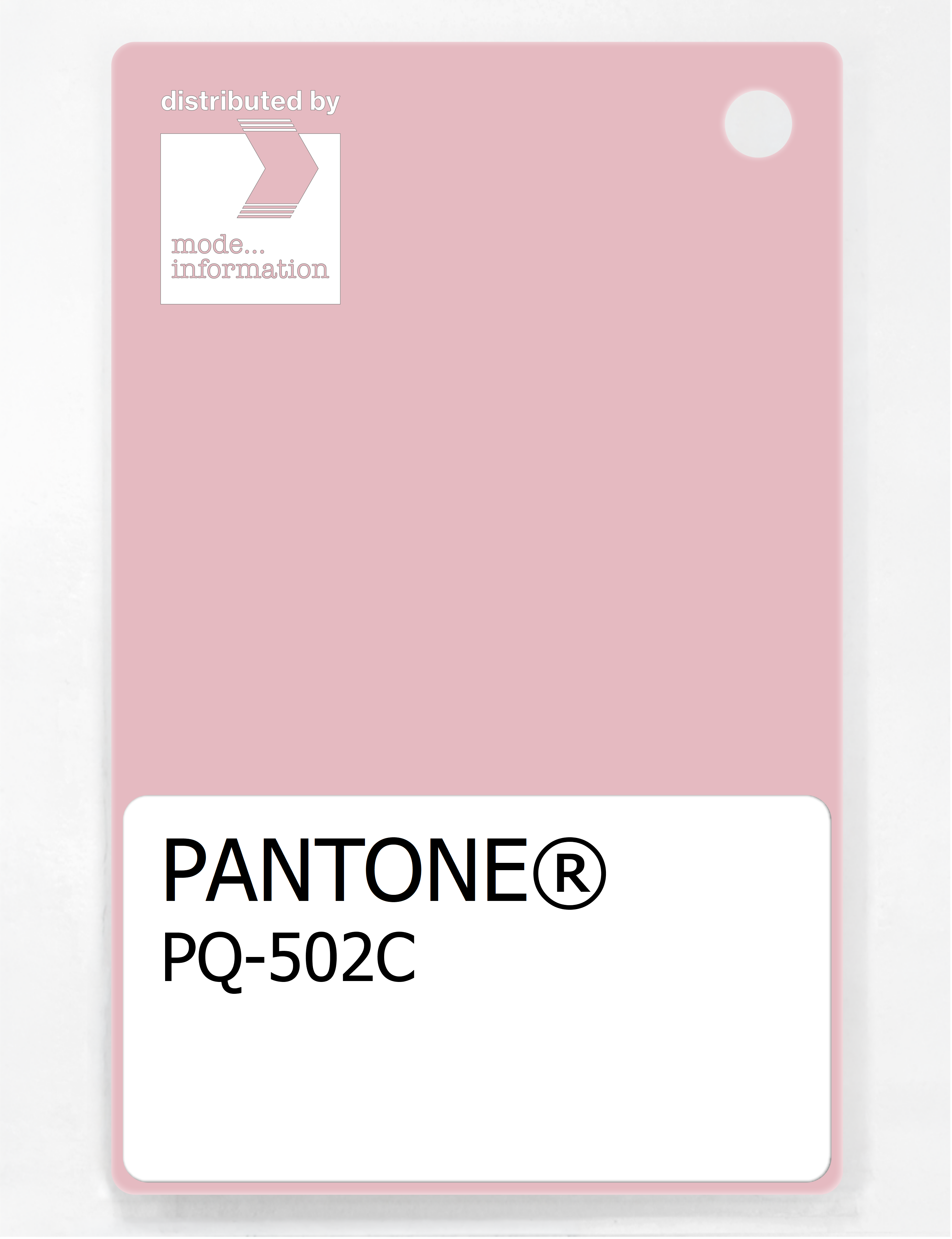 Product image 1 of the product “PANTONE® PLASTIC STANDARD CHIP PQ 502C ”