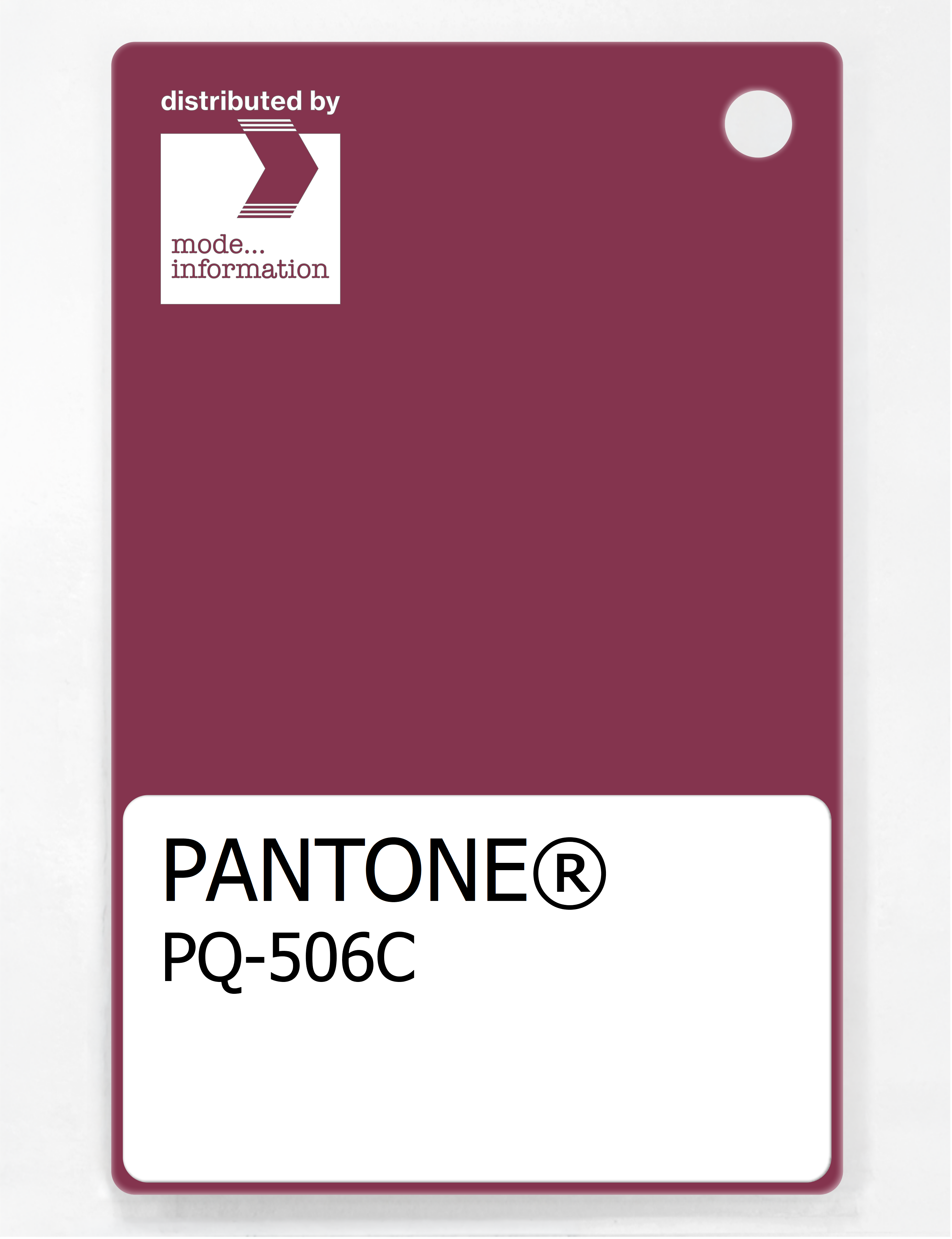 Product image 1 of the product “PANTONE® PLASTIC STANDARD CHIP PQ 506C ”