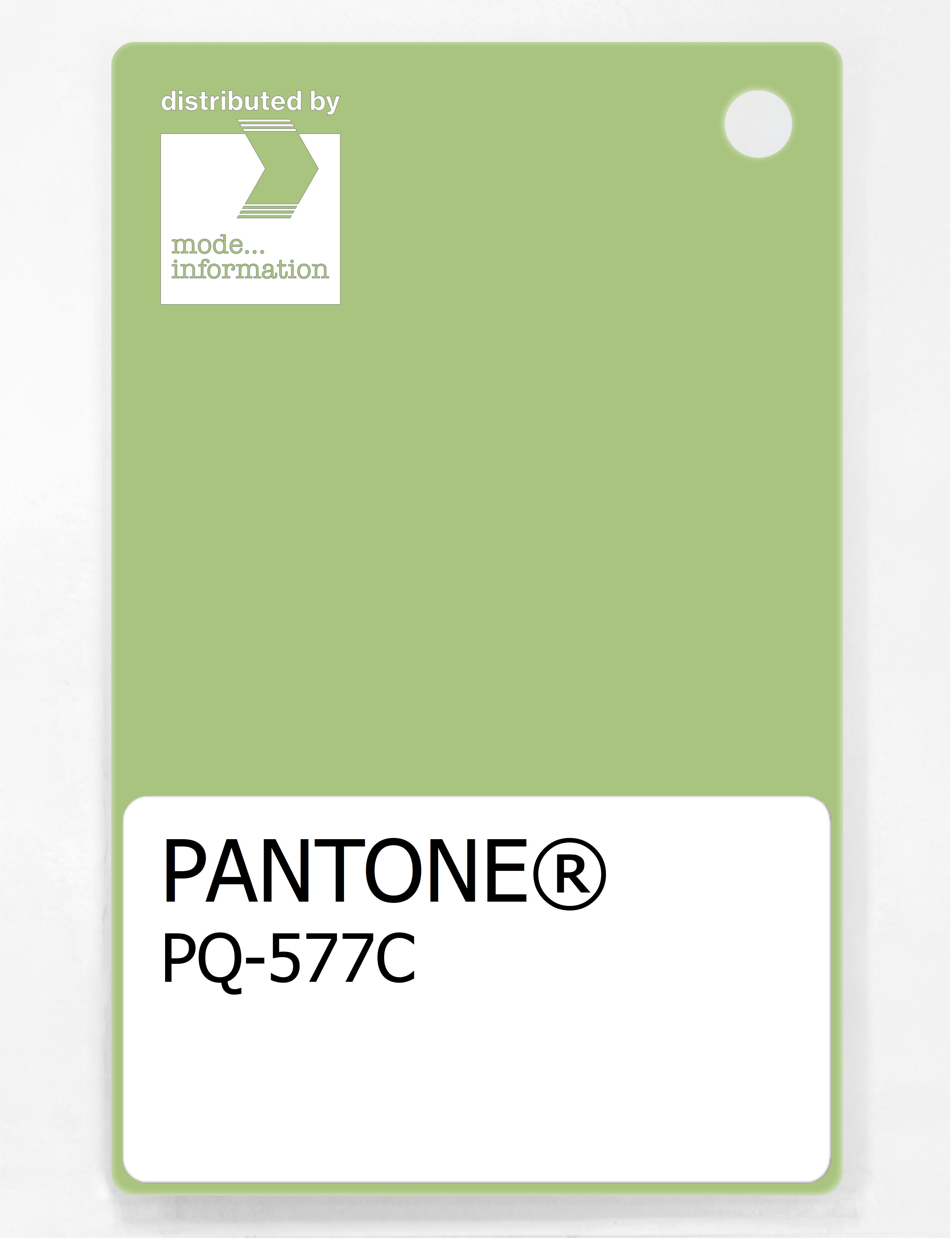 Product image 1 of the product “PANTONE® PLASTIC STANDARD CHIP PQ 577C ”