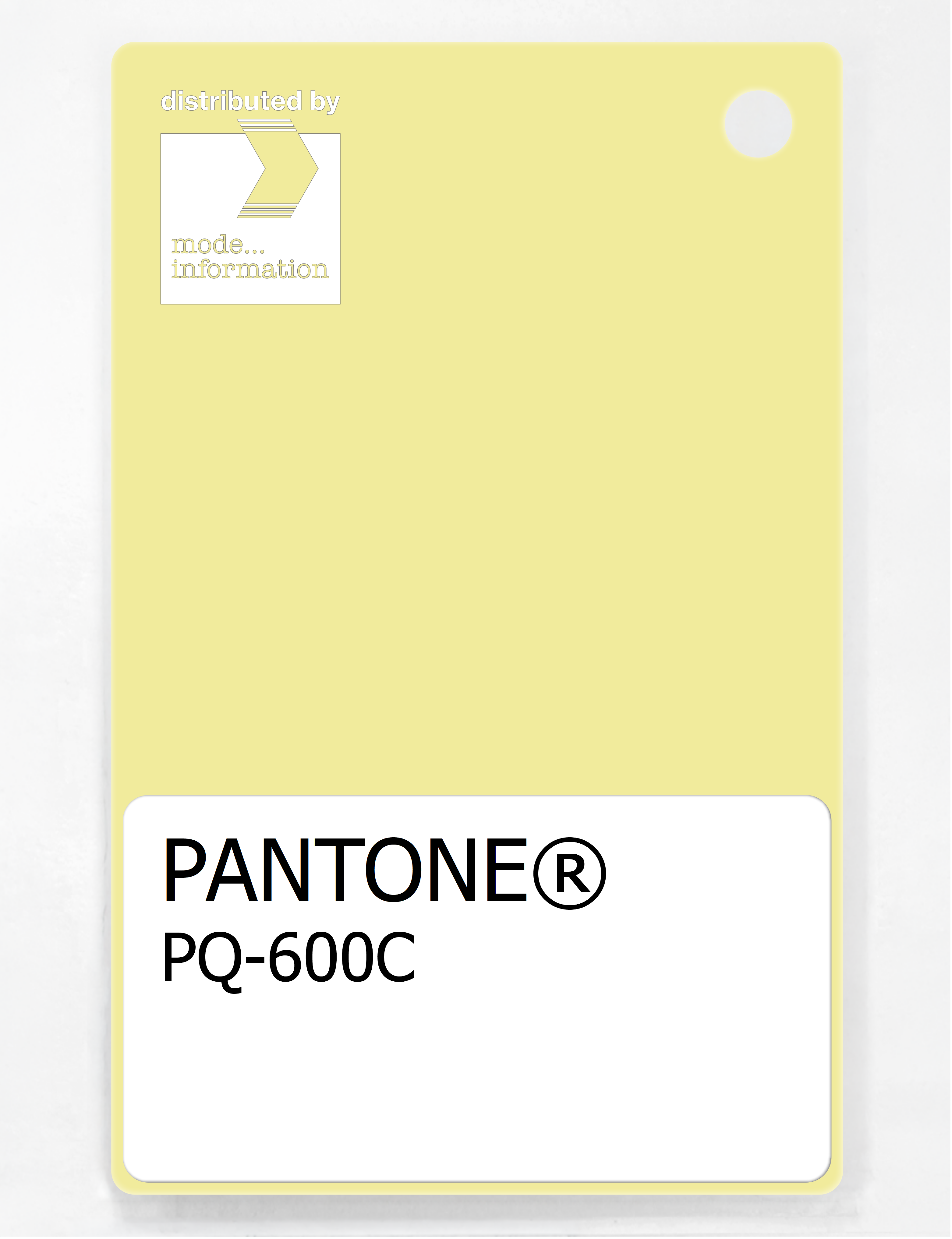 Product image 1 of the product “PANTONE® PLASTIC STANDARD CHIP PQ 600C ”