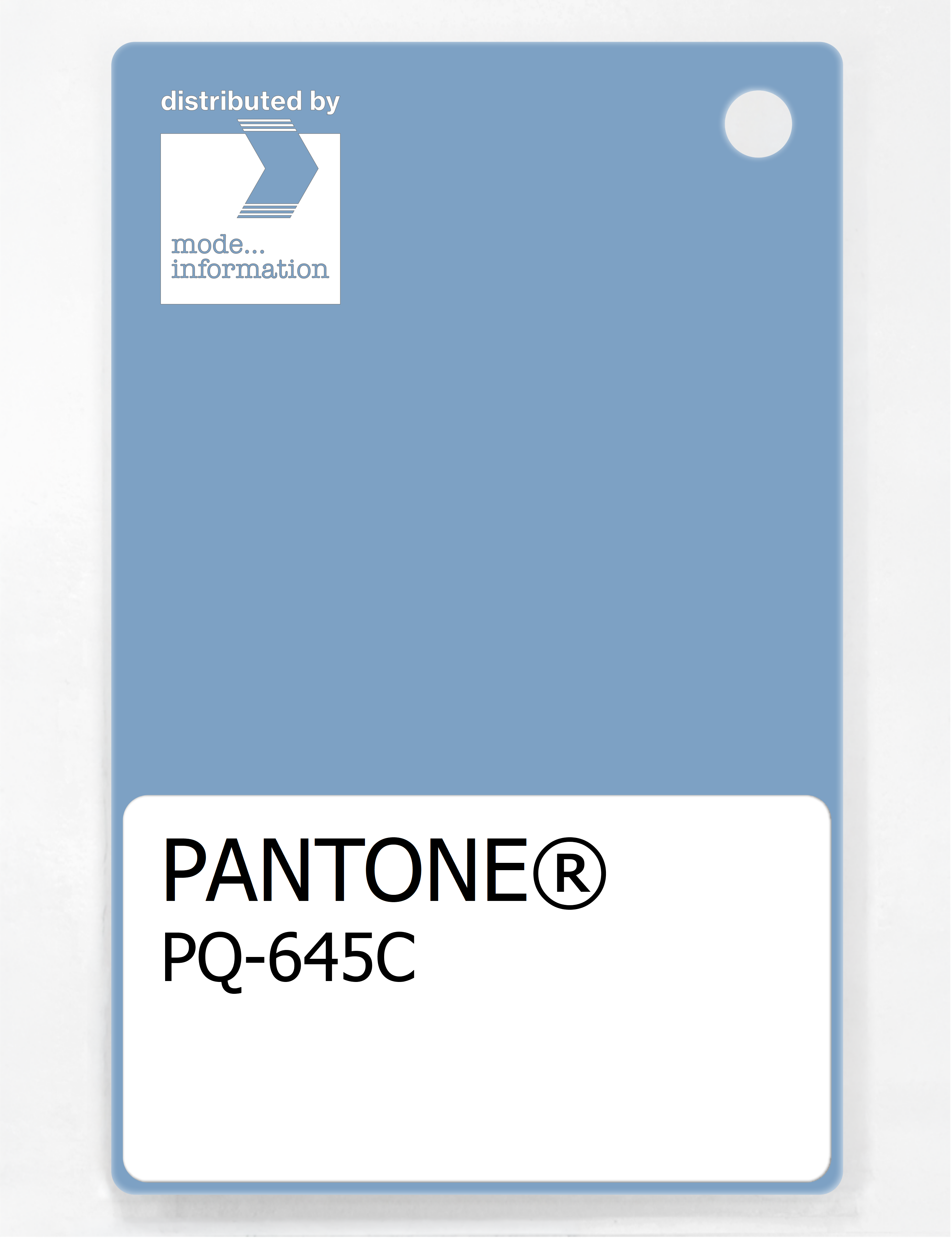 Product image 1 of the product “PANTONE® PLASTIC STANDARD CHIP PQ 645C ”