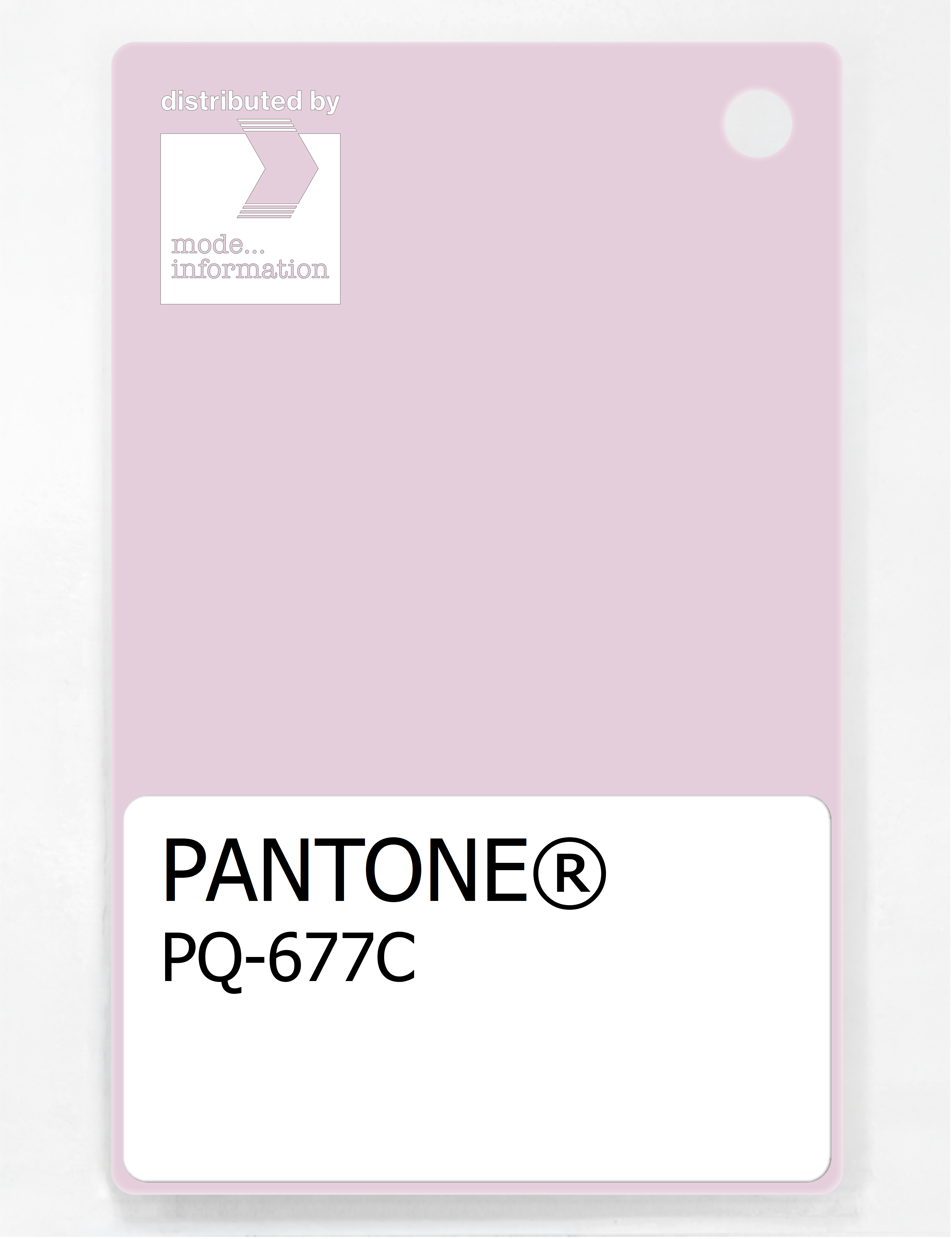 Product image 1 of the product “PANTONE® PLASTIC STANDARD CHIP PQ 677C ”