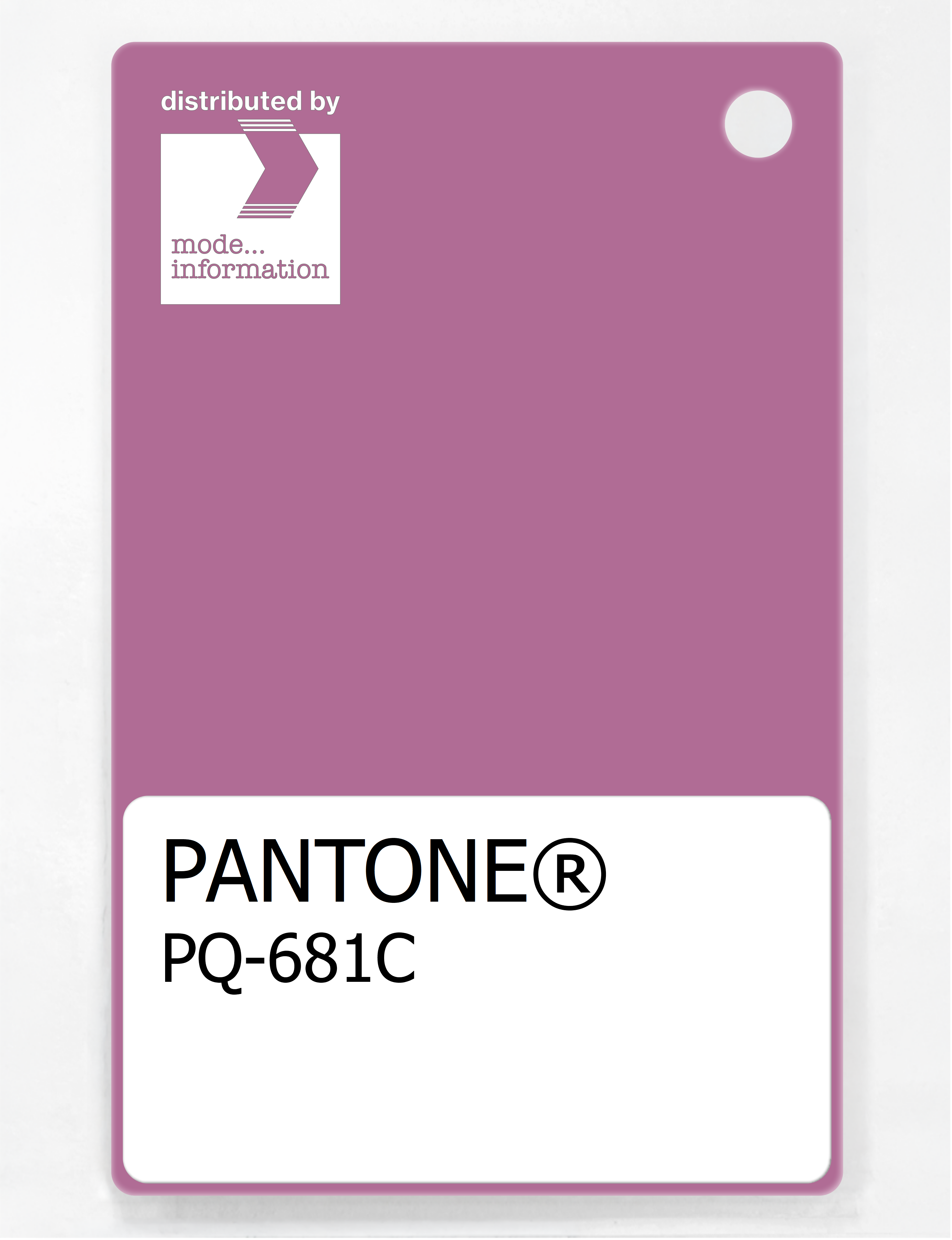 Product image 1 of the product “PANTONE® PLASTIC STANDARD CHIP PQ 681C ”