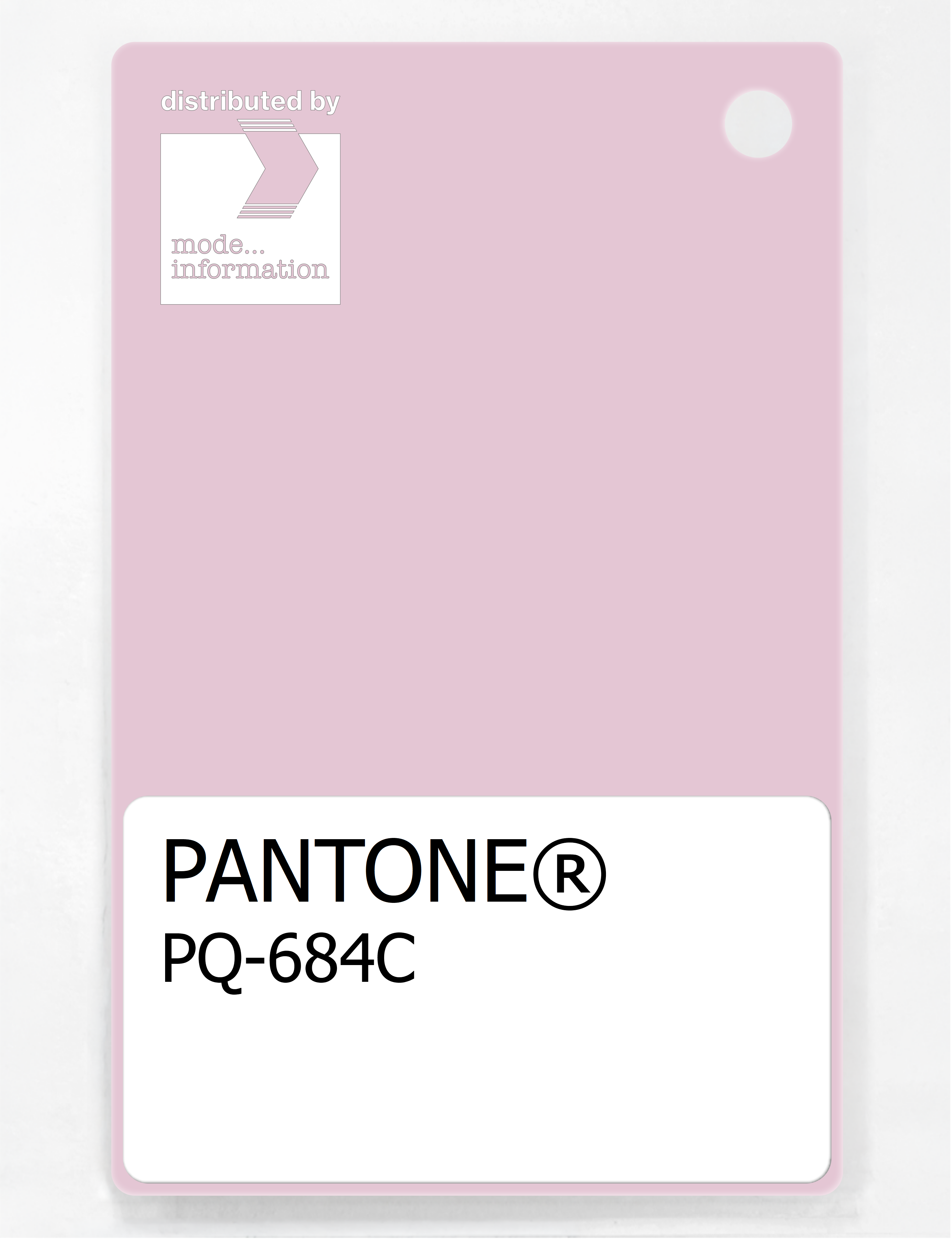 Product image 1 of the product “PANTONE® PLASTIC STANDARD CHIP PQ 684C ”