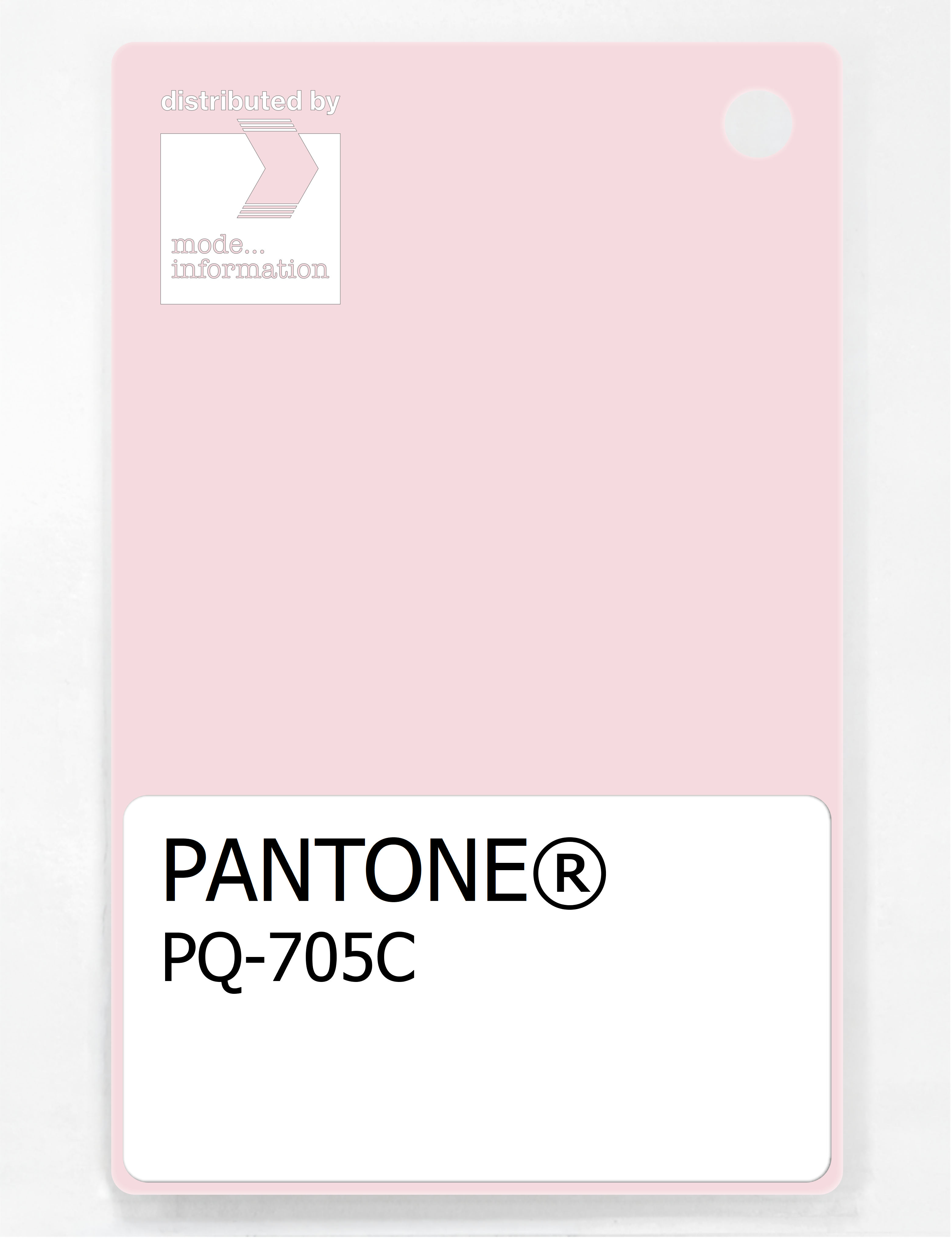 Product image 1 of the product “PANTONE® PLASTIC STANDARD CHIP PQ 705C ”