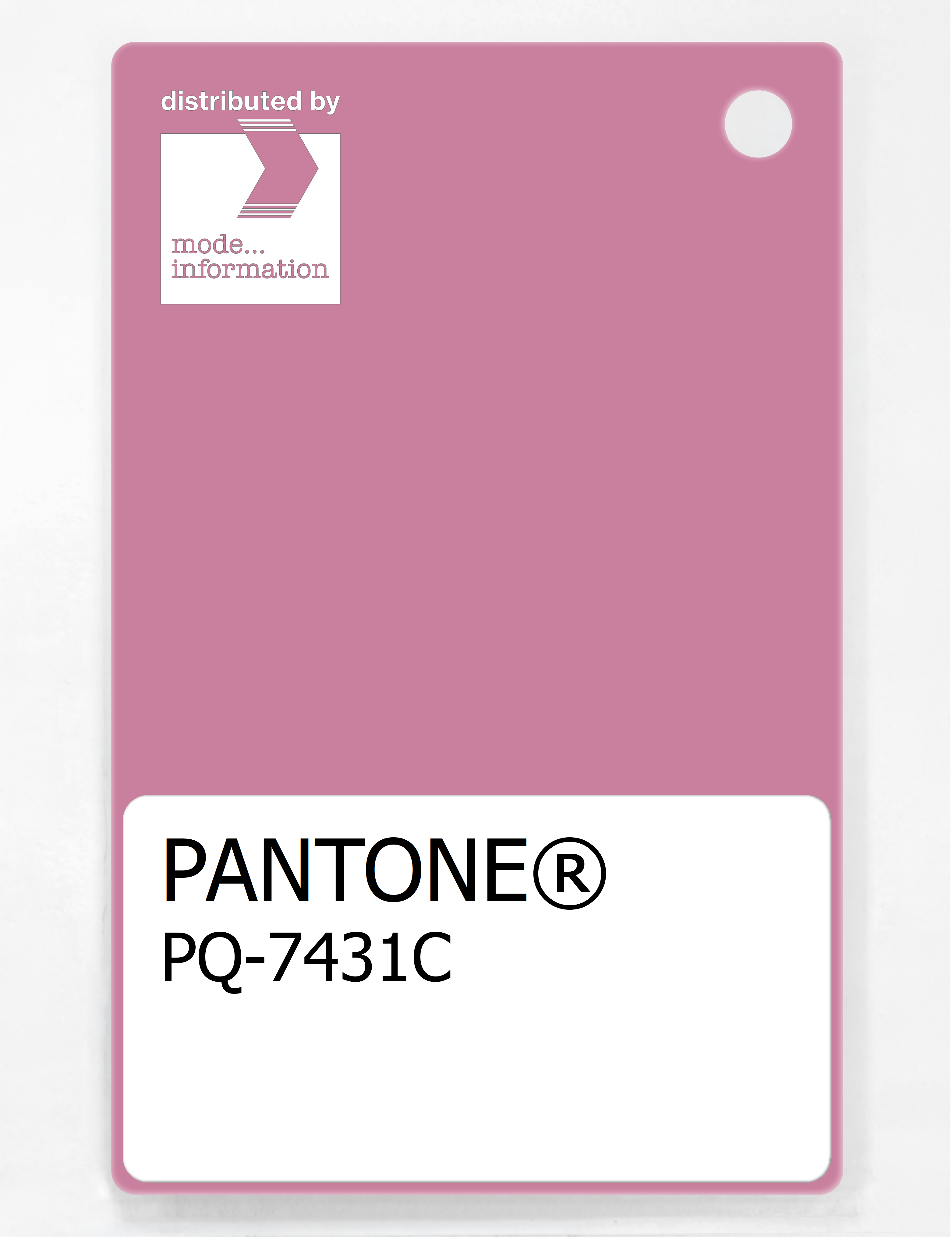Product image 1 of the product “PANTONE® PLASTIC STANDARD CHIP PQ 7431C ”