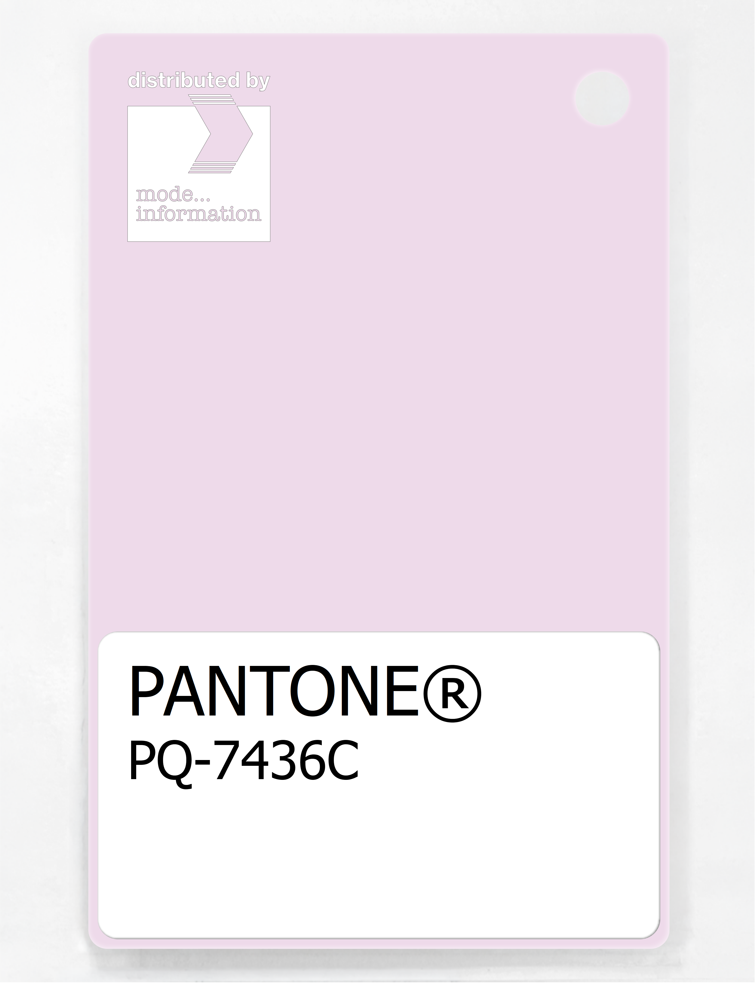 Product image 1 of the product “PANTONE® PLASTIC STANDARD CHIP PQ 7436C ”