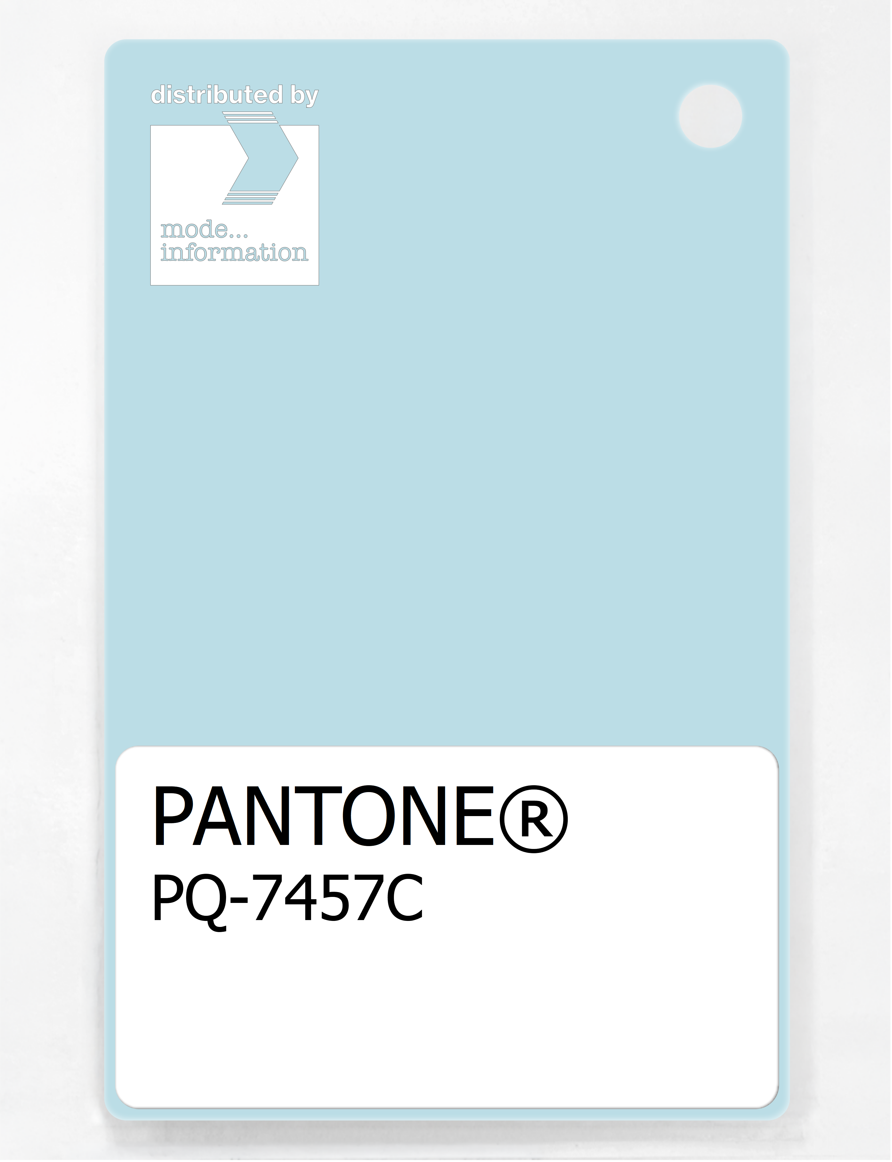 Product image 1 of the product “PANTONE® PLASTIC STANDARD CHIP PQ 7457C ”