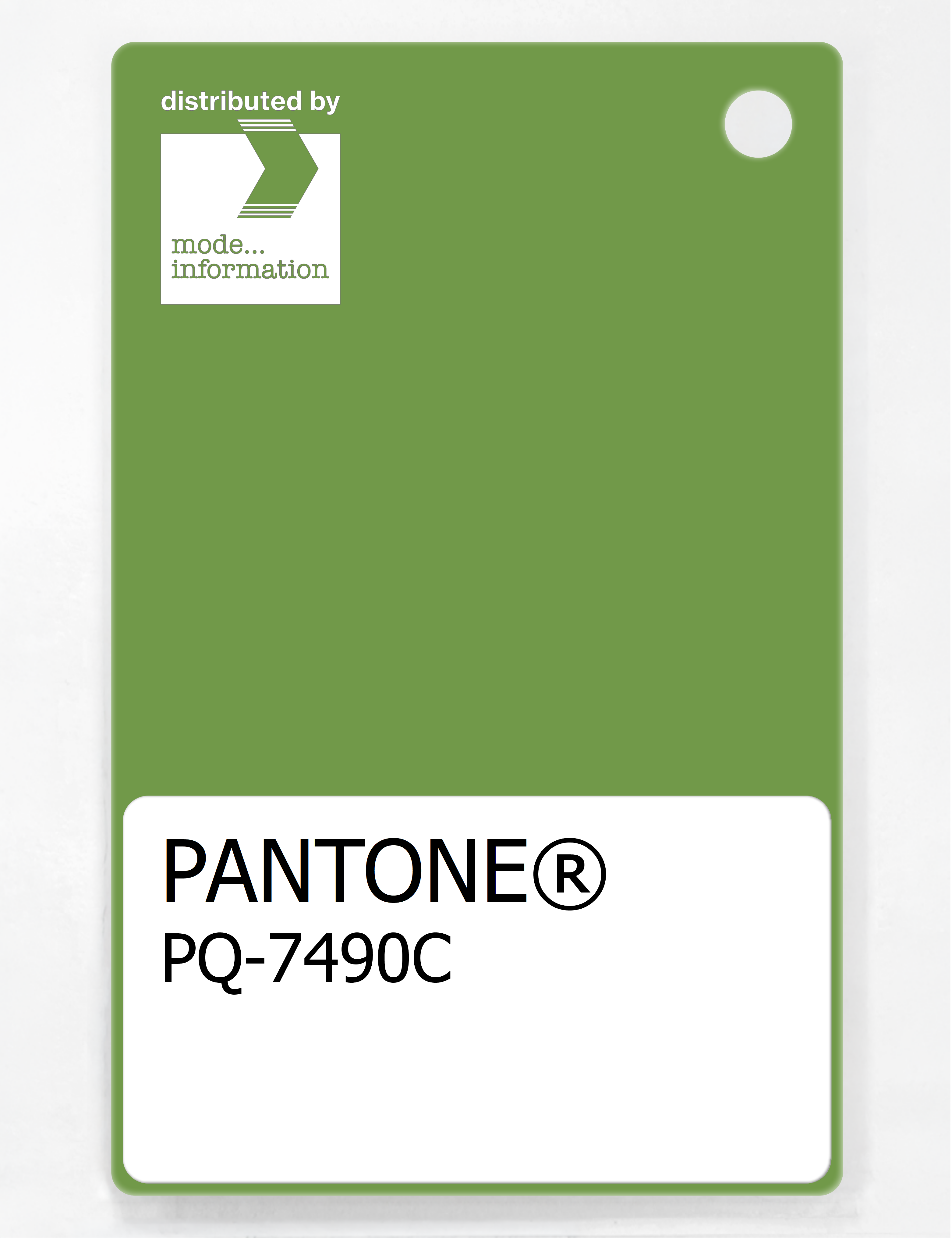 Product image 1 of the product “PANTONE® PLASTIC STANDARD CHIP PQ 7490C ”