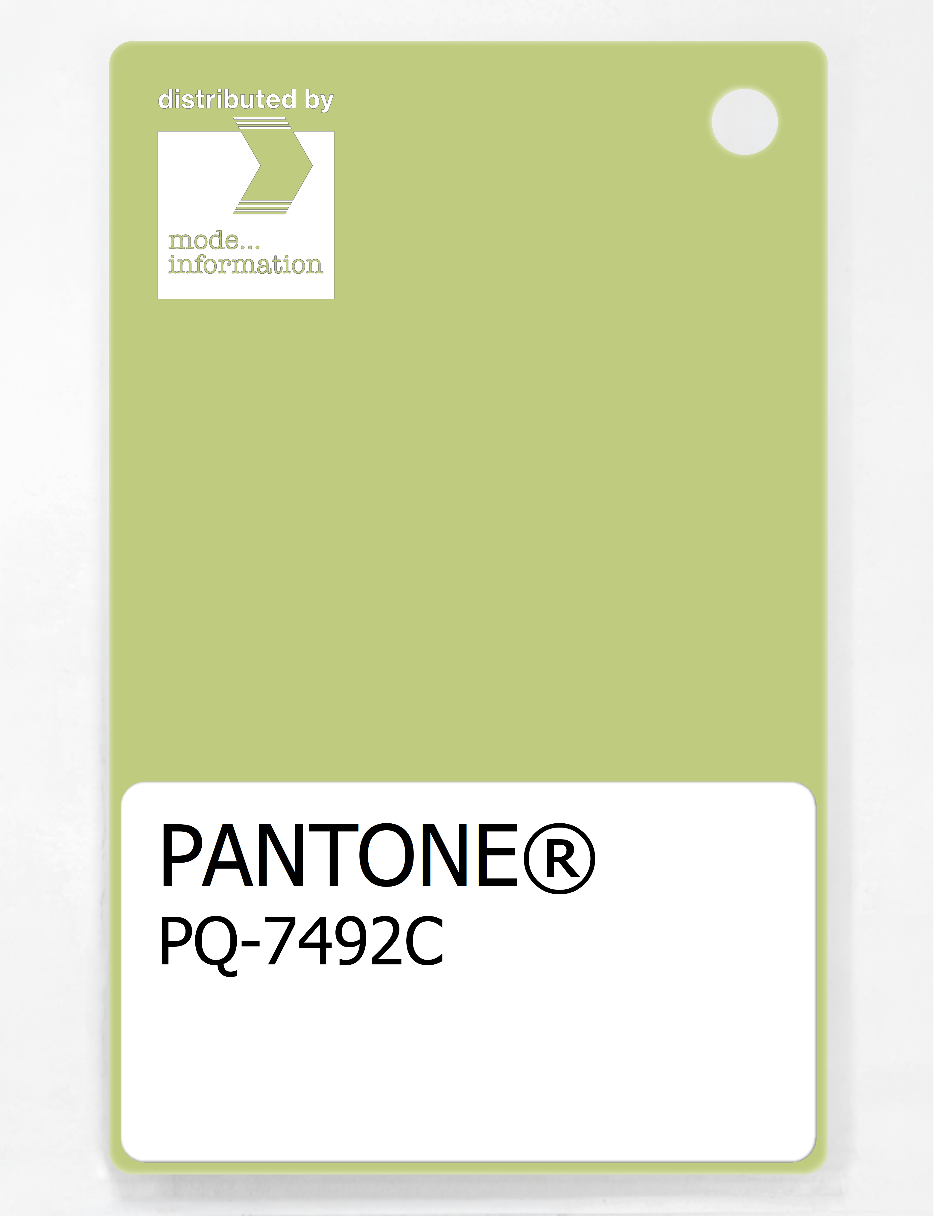 Product image 1 of the product “PANTONE® PLASTIC STANDARD CHIP PQ 7492C ”