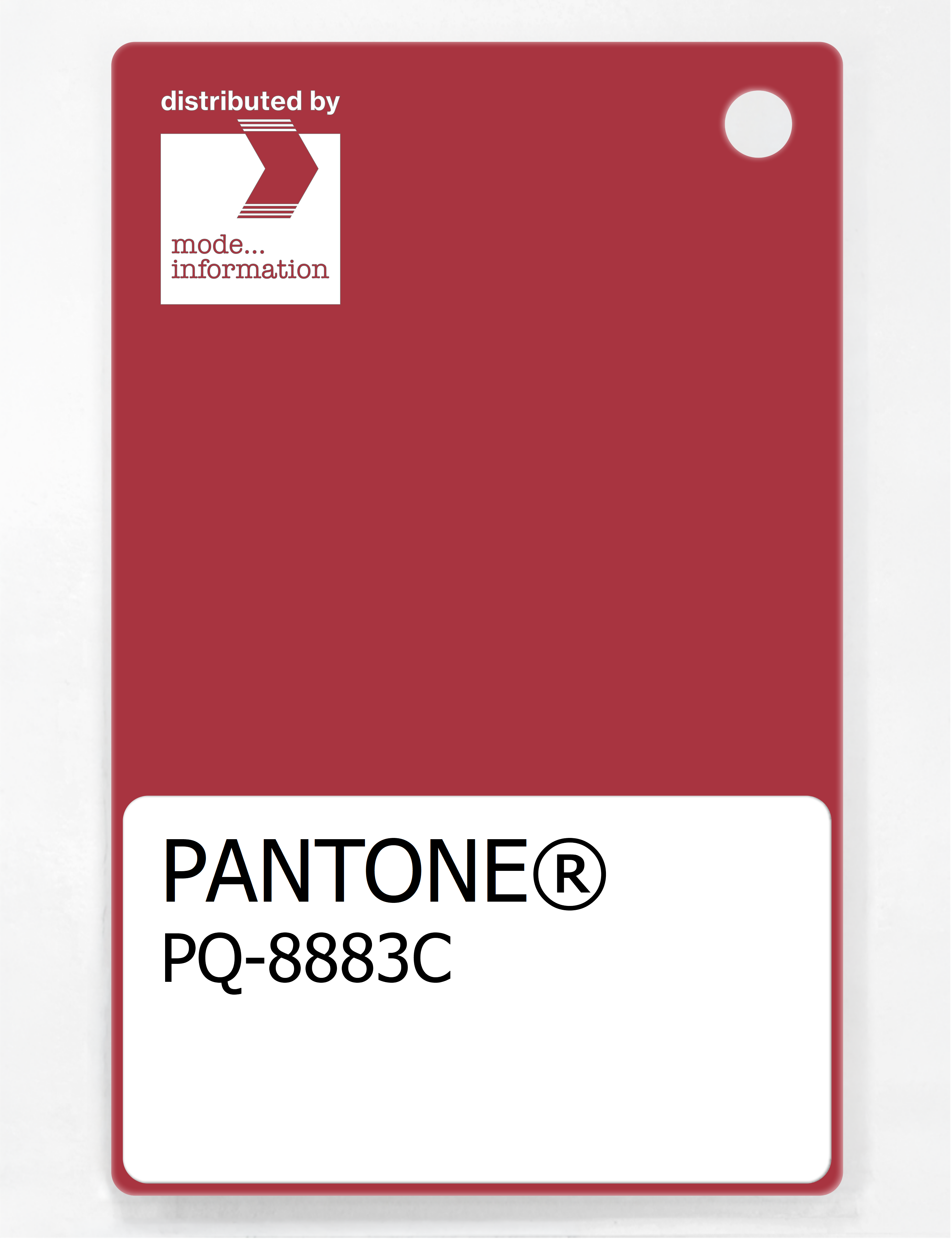 Product image 1 of the product “PANTONE® PLASTIC STANDARD CHIP PQ 8883C ”