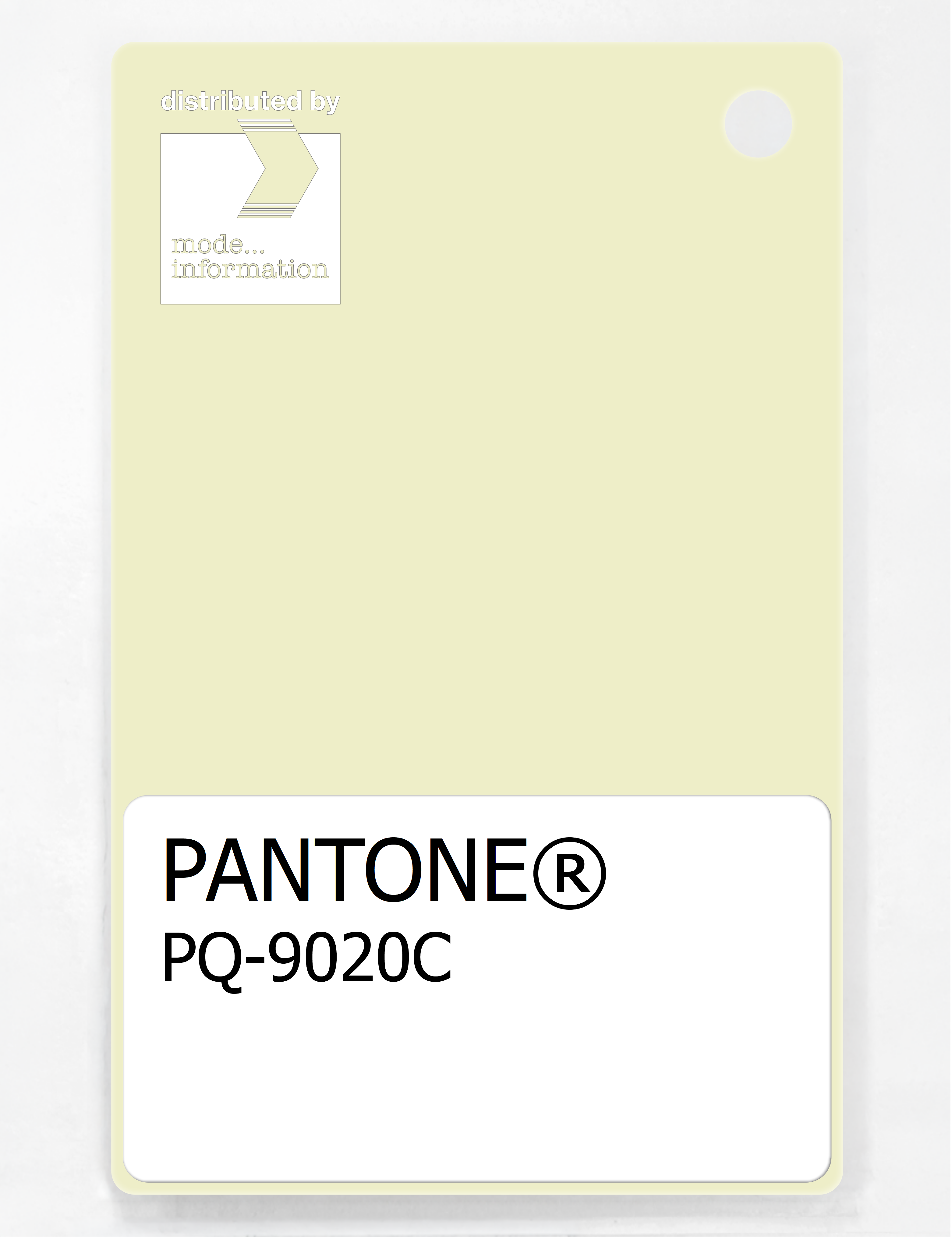 Product image 1 of the product “PANTONE® PLASTIC STANDARD CHIP PQ 9020C ”
