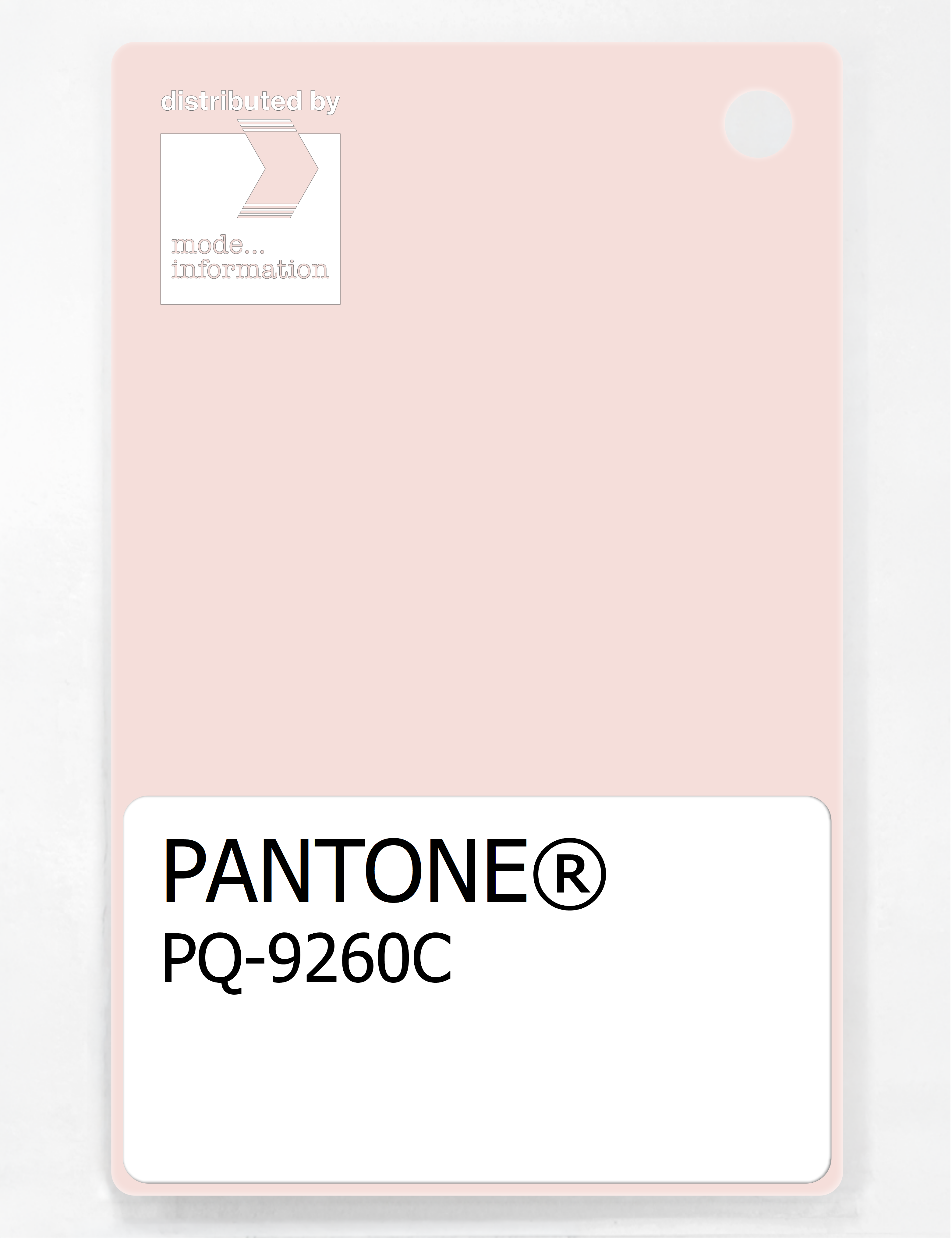 Product image 1 of the product “PANTONE® PLASTIC STANDARD CHIP PQ 9260C ”