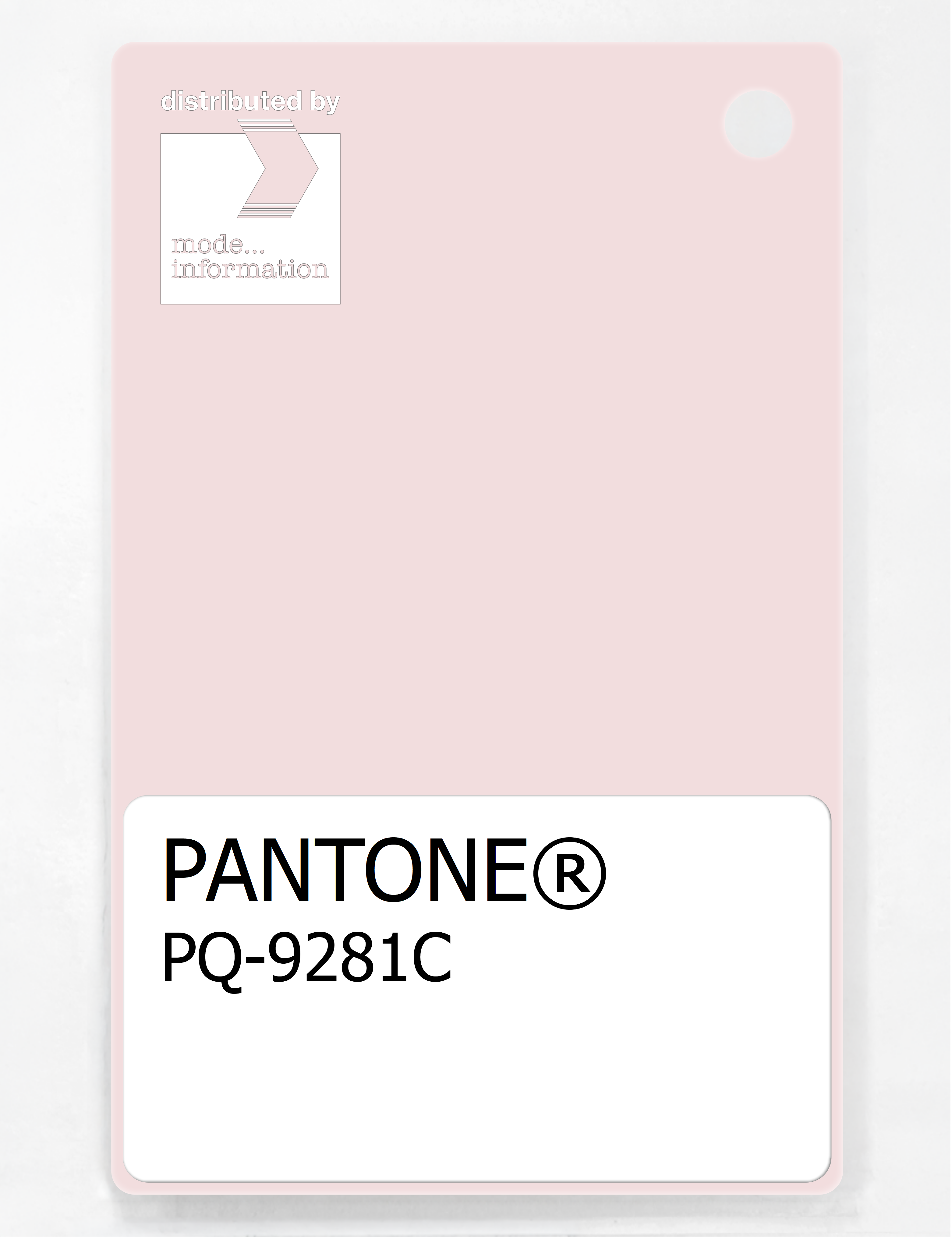 Product image 1 of the product “PANTONE® PLASTIC STANDARD CHIP PQ 9281C ”