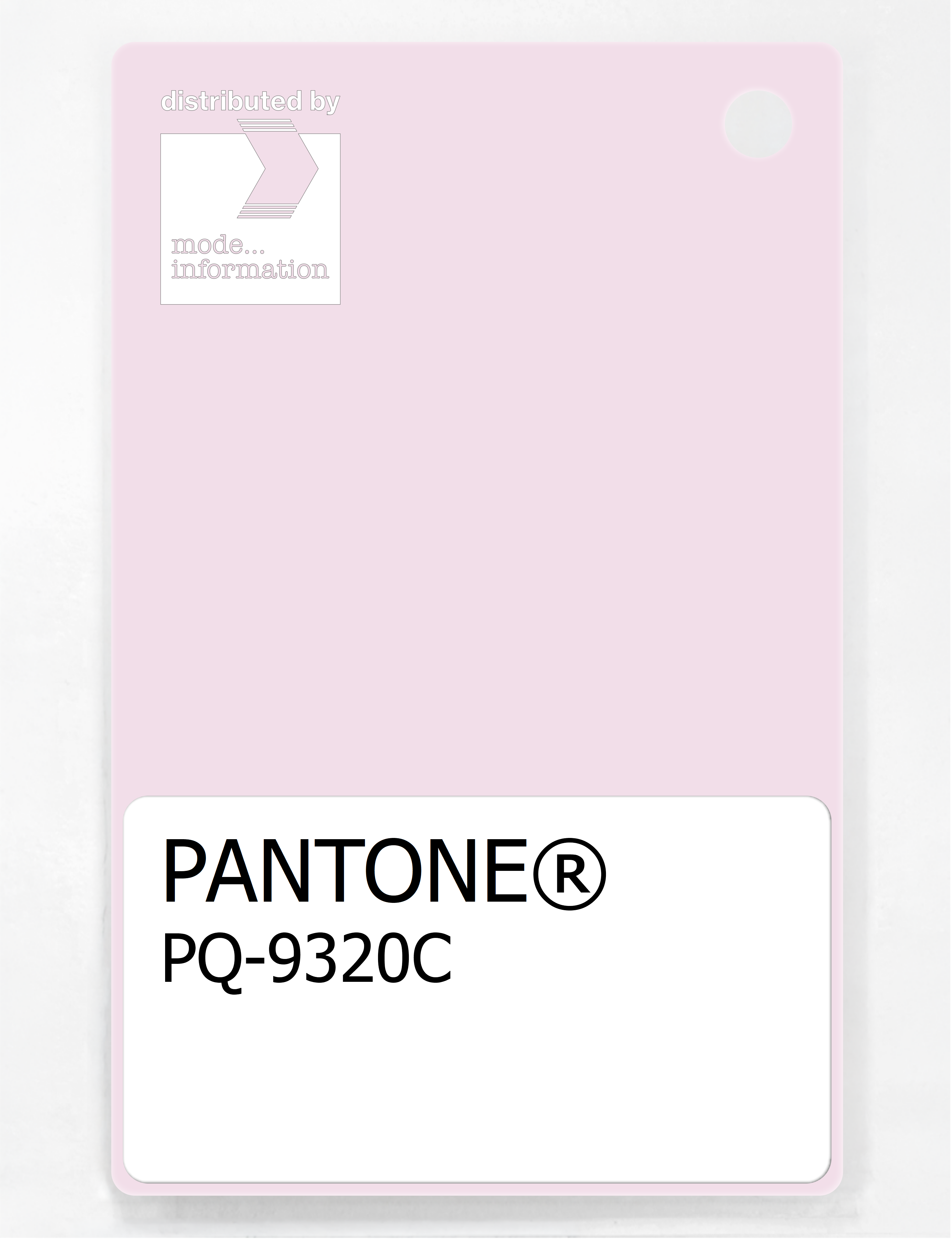 Product image 1 of the product “PANTONE® PLASTIC STANDARD CHIP PQ 9320C ”