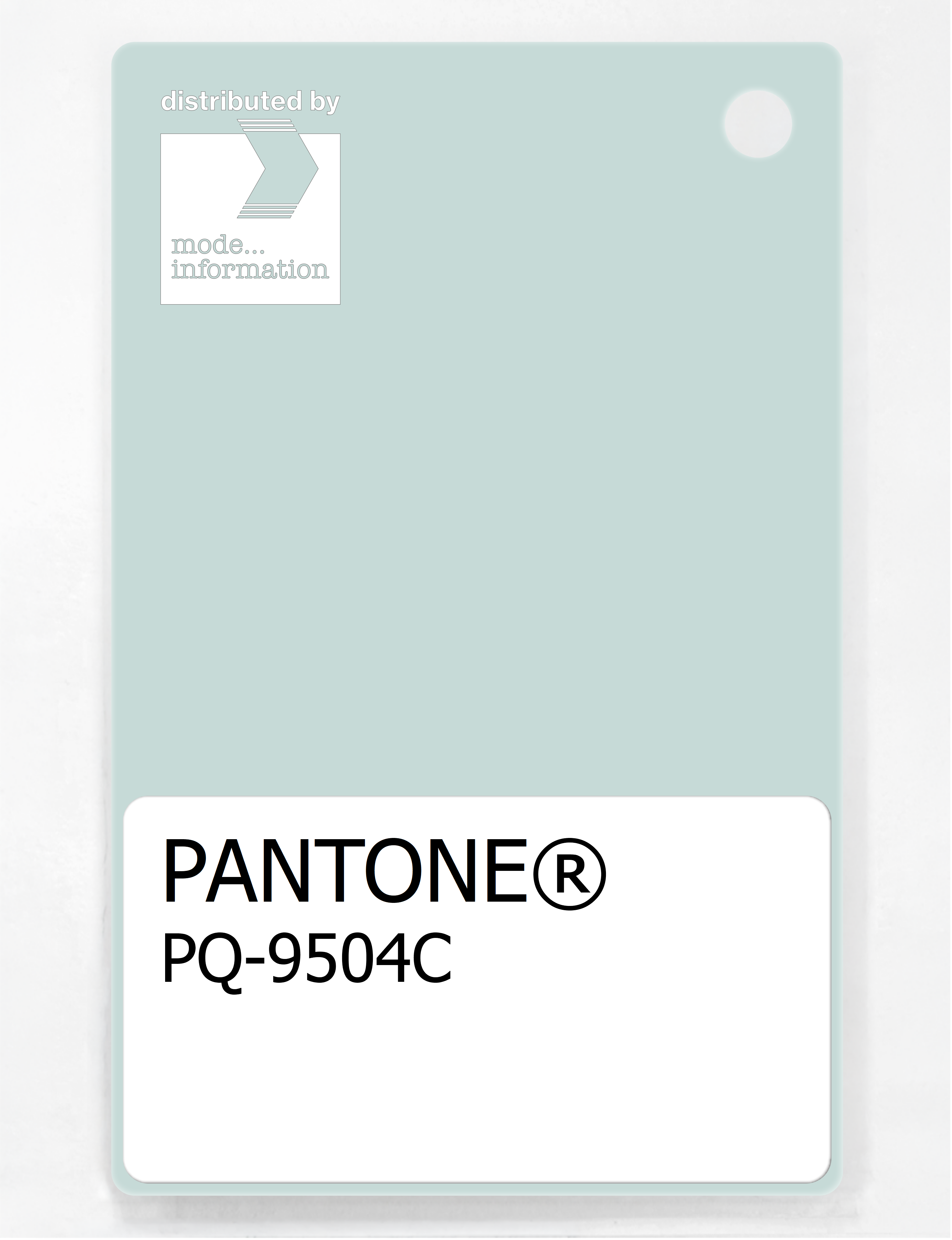Product image 1 of the product “PANTONE® PLASTIC STANDARD CHIP PQ 9504C ”