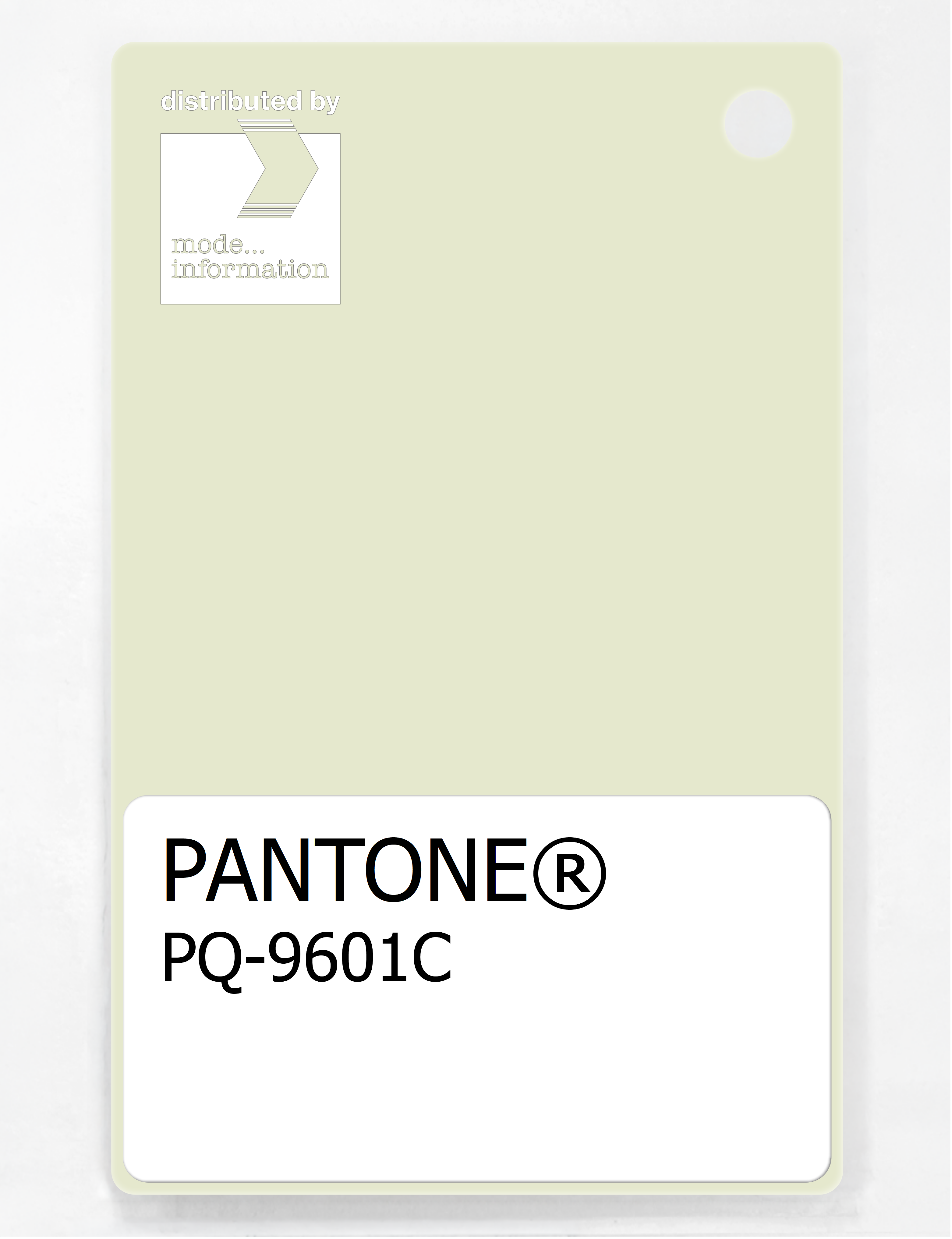 Product image 1 of the product “PANTONE® PLASTIC STANDARD CHIP PQ 9601C ”