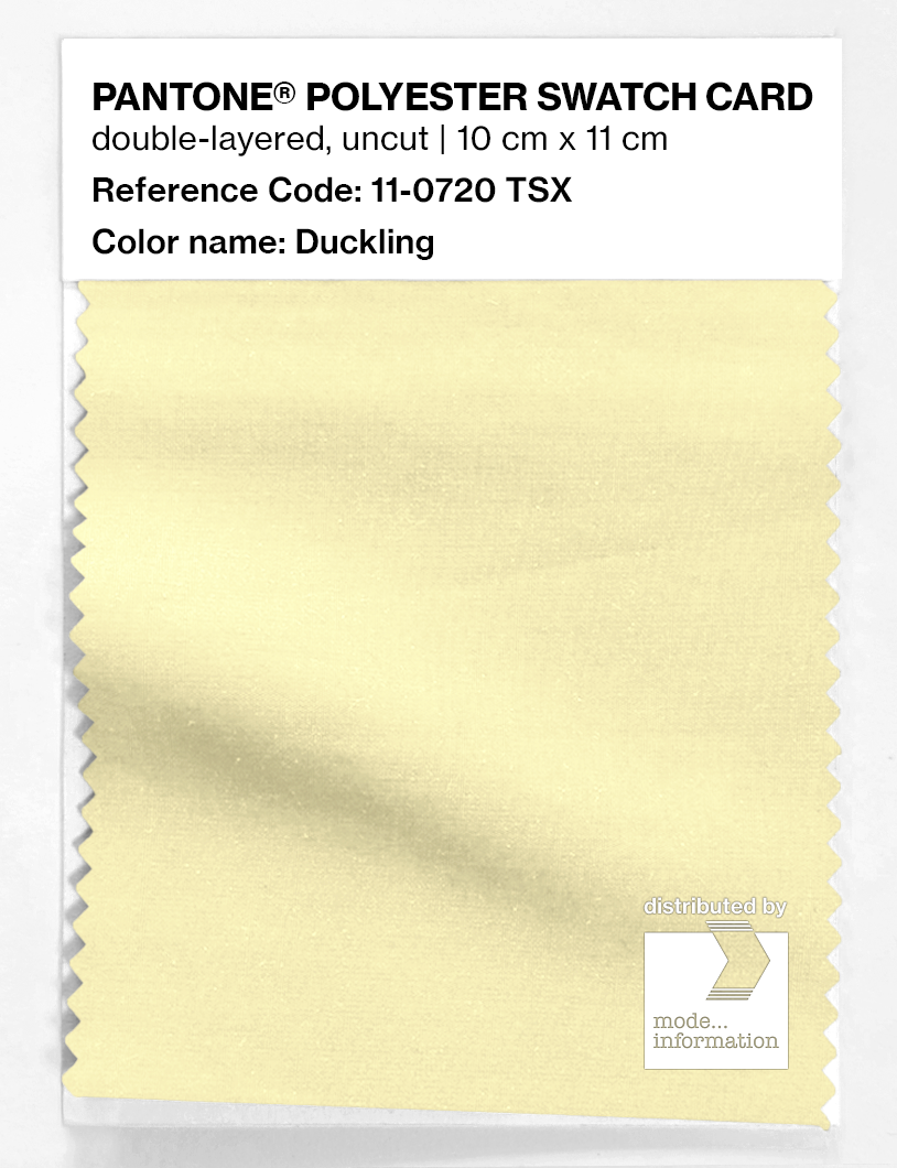 Product image 1 of the product “PANTONE® POLYESTER SWATCH CARD 11-0720 TSX Duckling ”