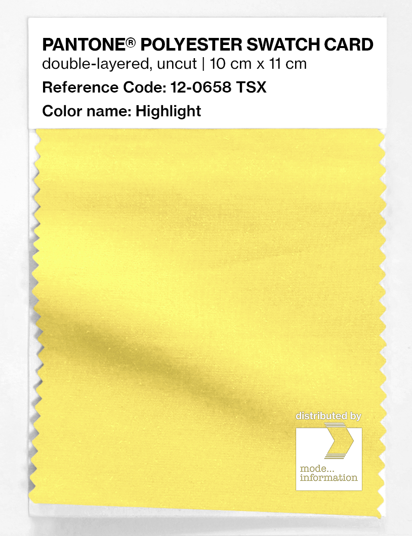 Artikelbild 1 des Artikels “PANTONE® POLYESTER SWATCH CARD 12-0658 TSX Highlight “