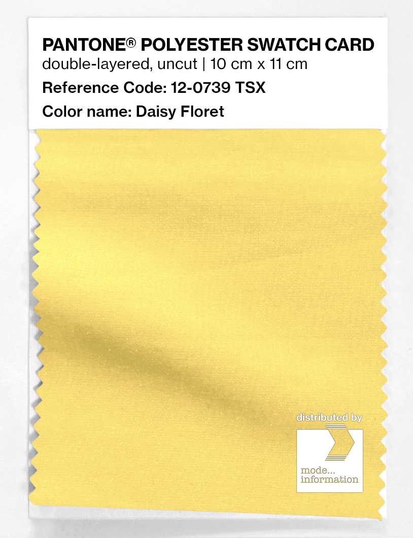 Artikelbild 1 des Artikels “PANTONE® POLYESTER SWATCH CARD 12-0739 TSX Daisy Floret “