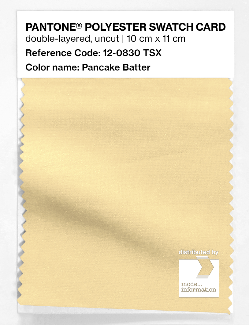 Artikelbild 1 des Artikels “PANTONE® POLYESTER SWATCH CARD 12-0830 TSX Pancake Batter “