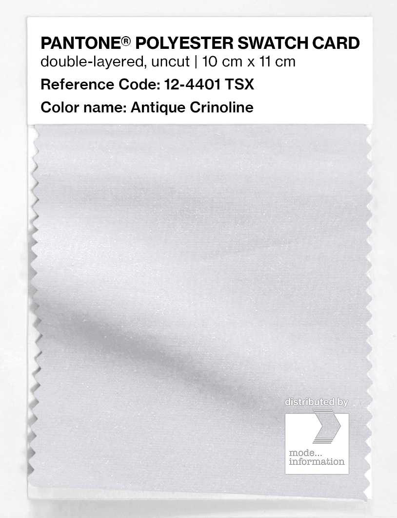 Artikelbild 1 des Artikels “PANTONE® POLYESTER SWATCH CARD 12-4401 TSX Antique Crinoline “